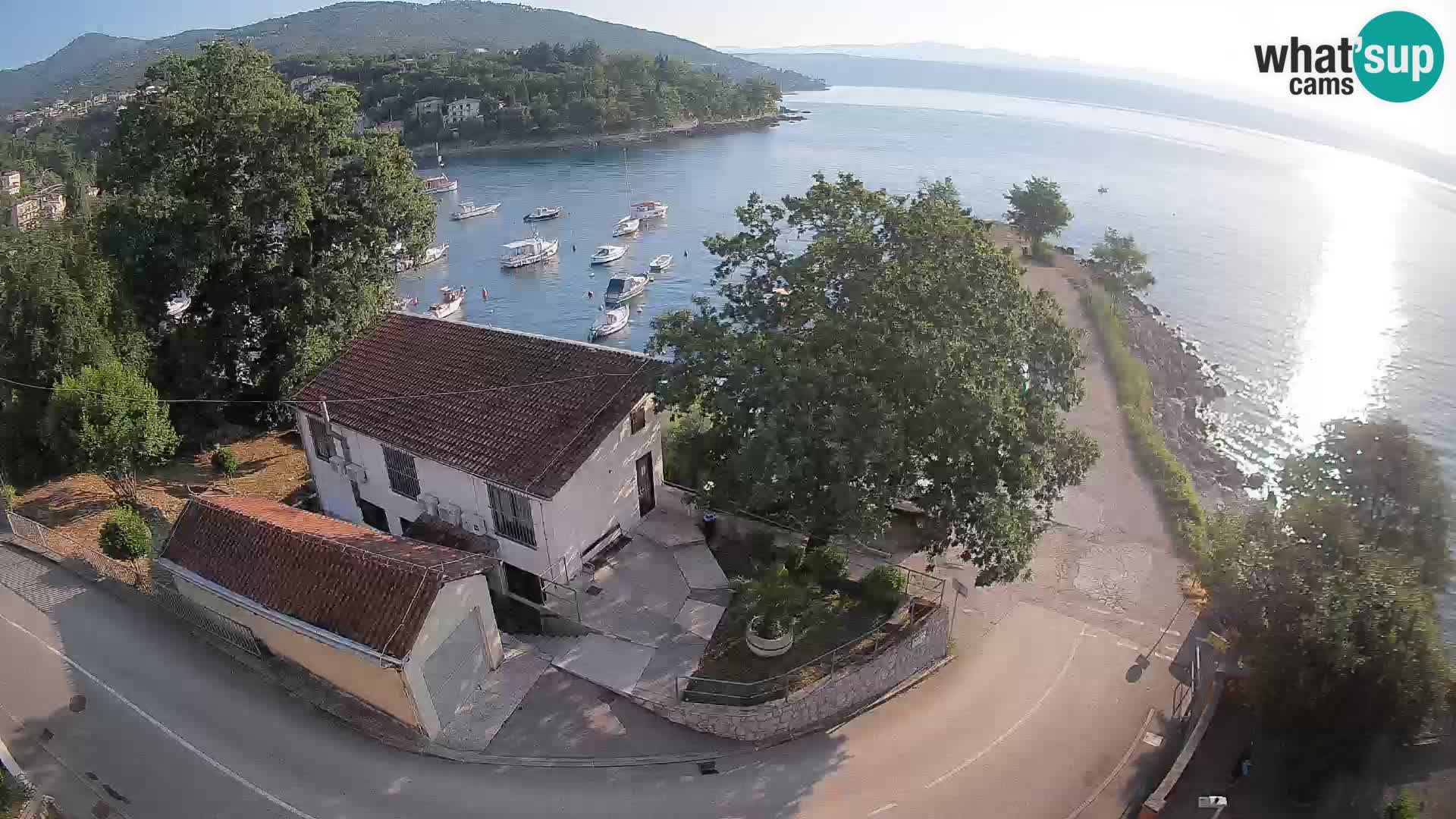 Webcam porto Ika – Vista LIVE sul porto e le luci di Opatija