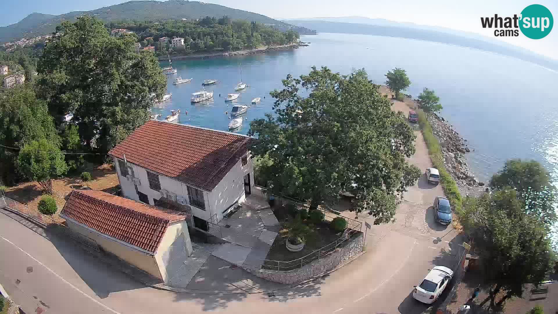 Webcam puerto de Ika – Vista en directo y luces de Opatija
