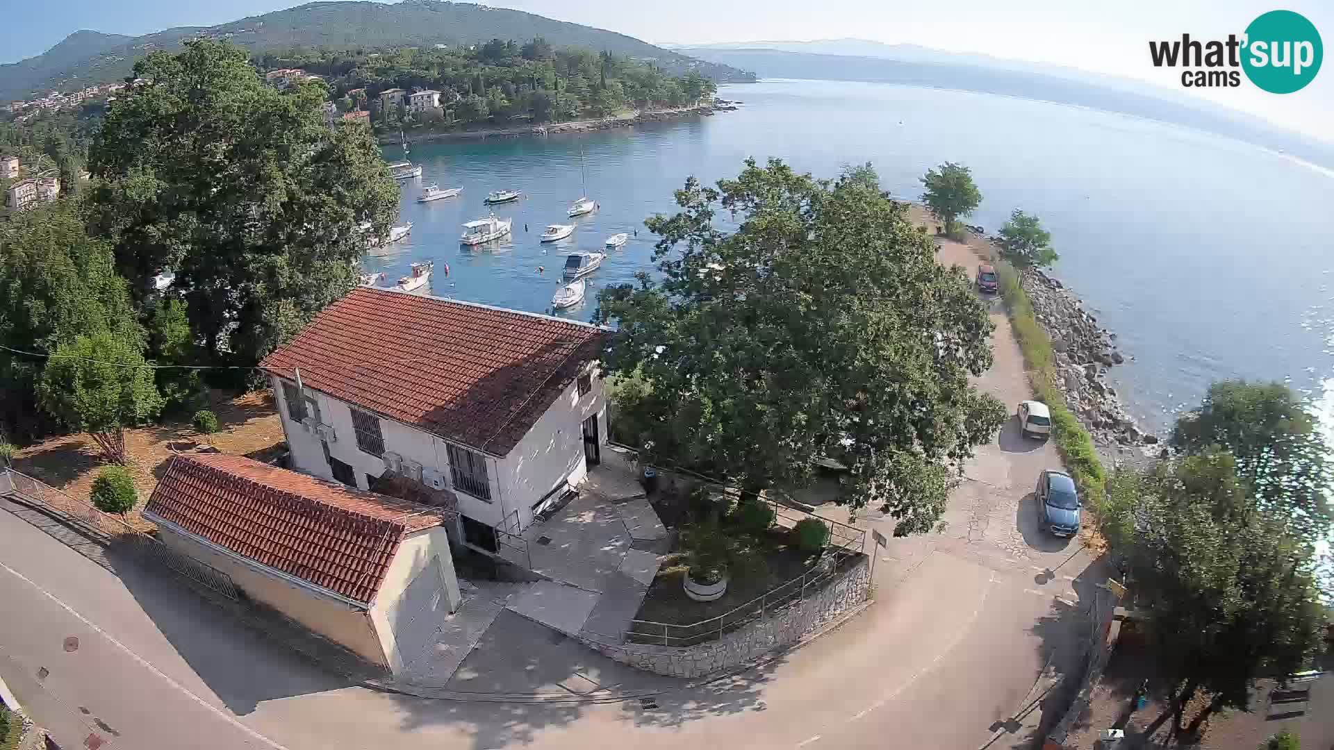 Webcam port d’Ika – Vue en direct et lumières d’Opatija