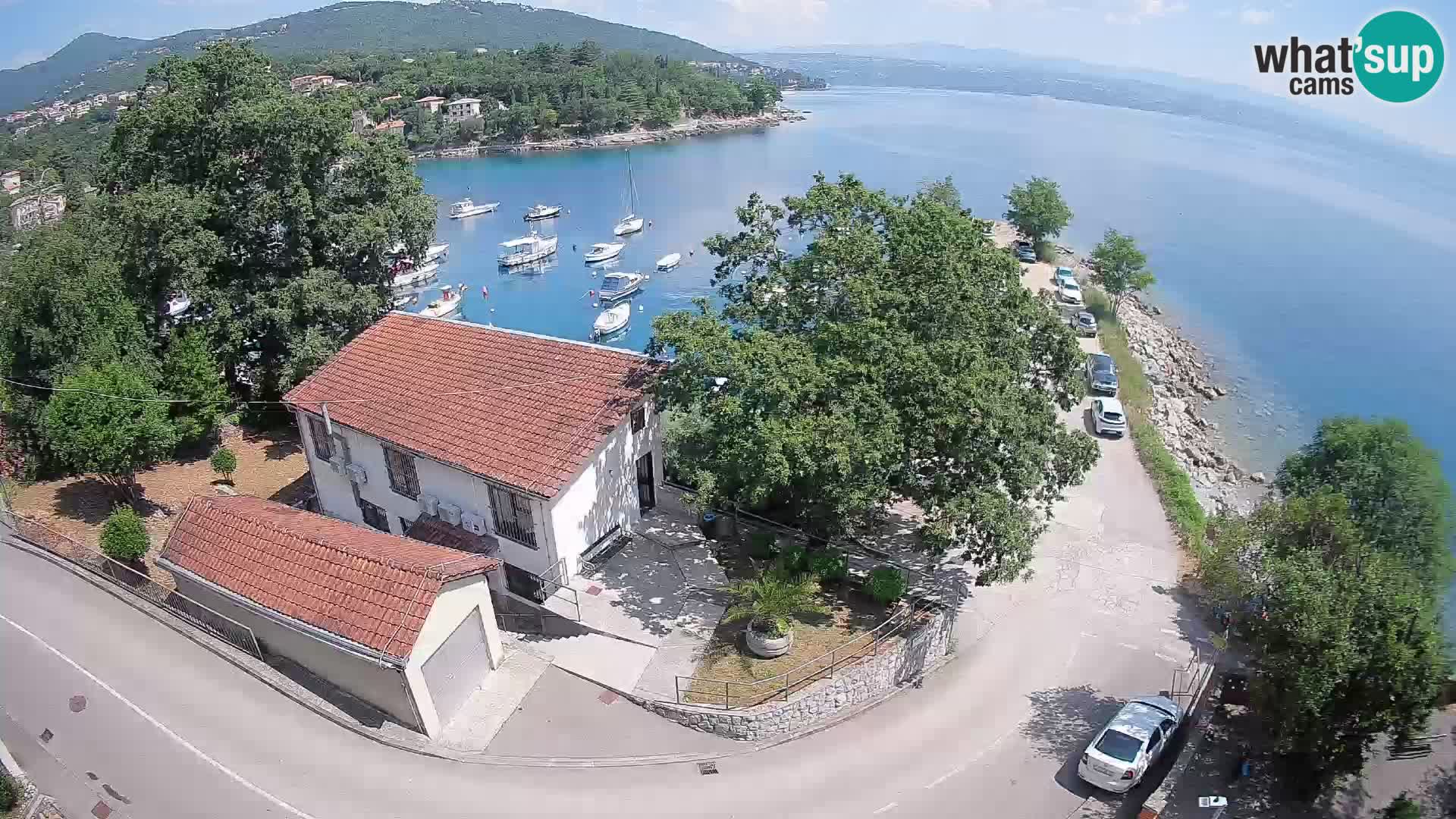 Webcam puerto de Ika – Vista en directo y luces de Opatija