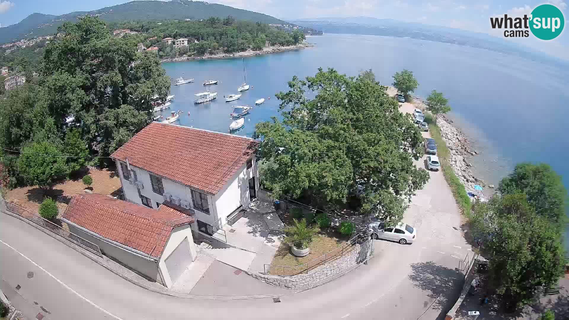 Webcam puerto de Ika – Vista en directo y luces de Opatija