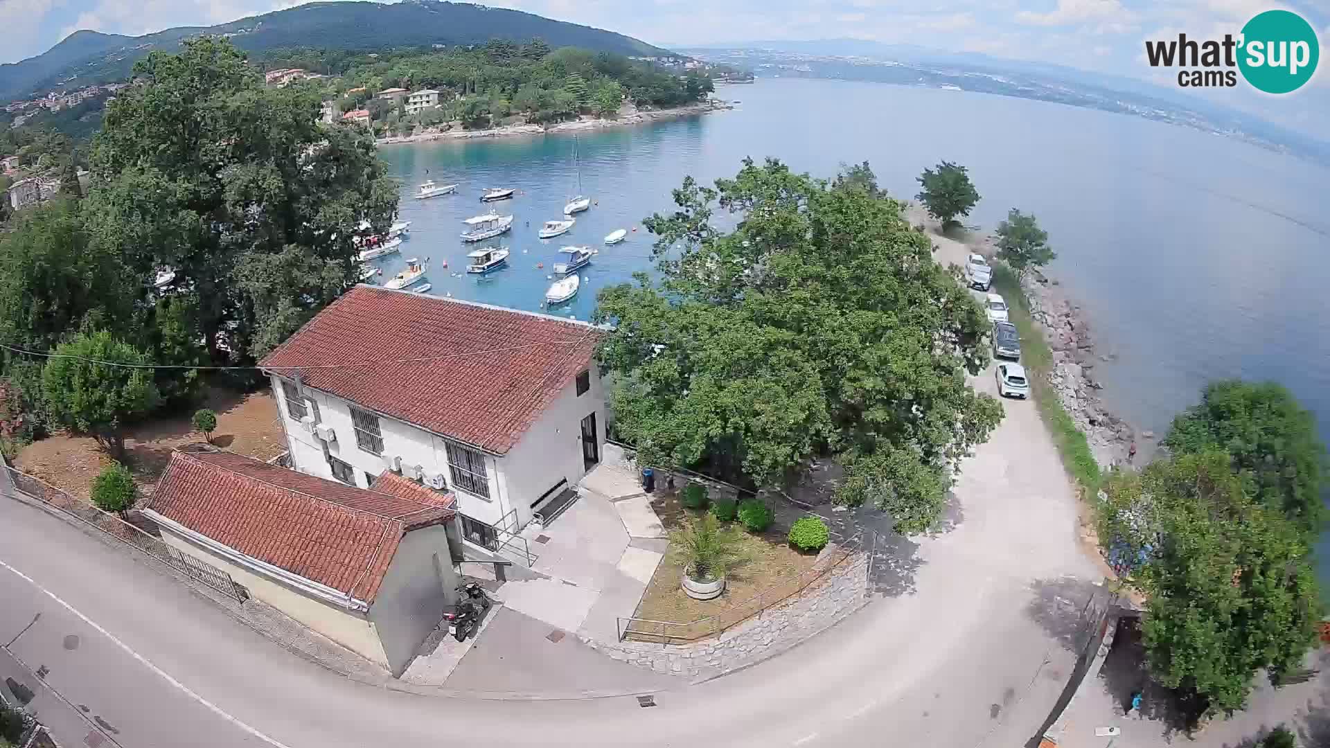 Webcam puerto de Ika – Vista en directo y luces de Opatija