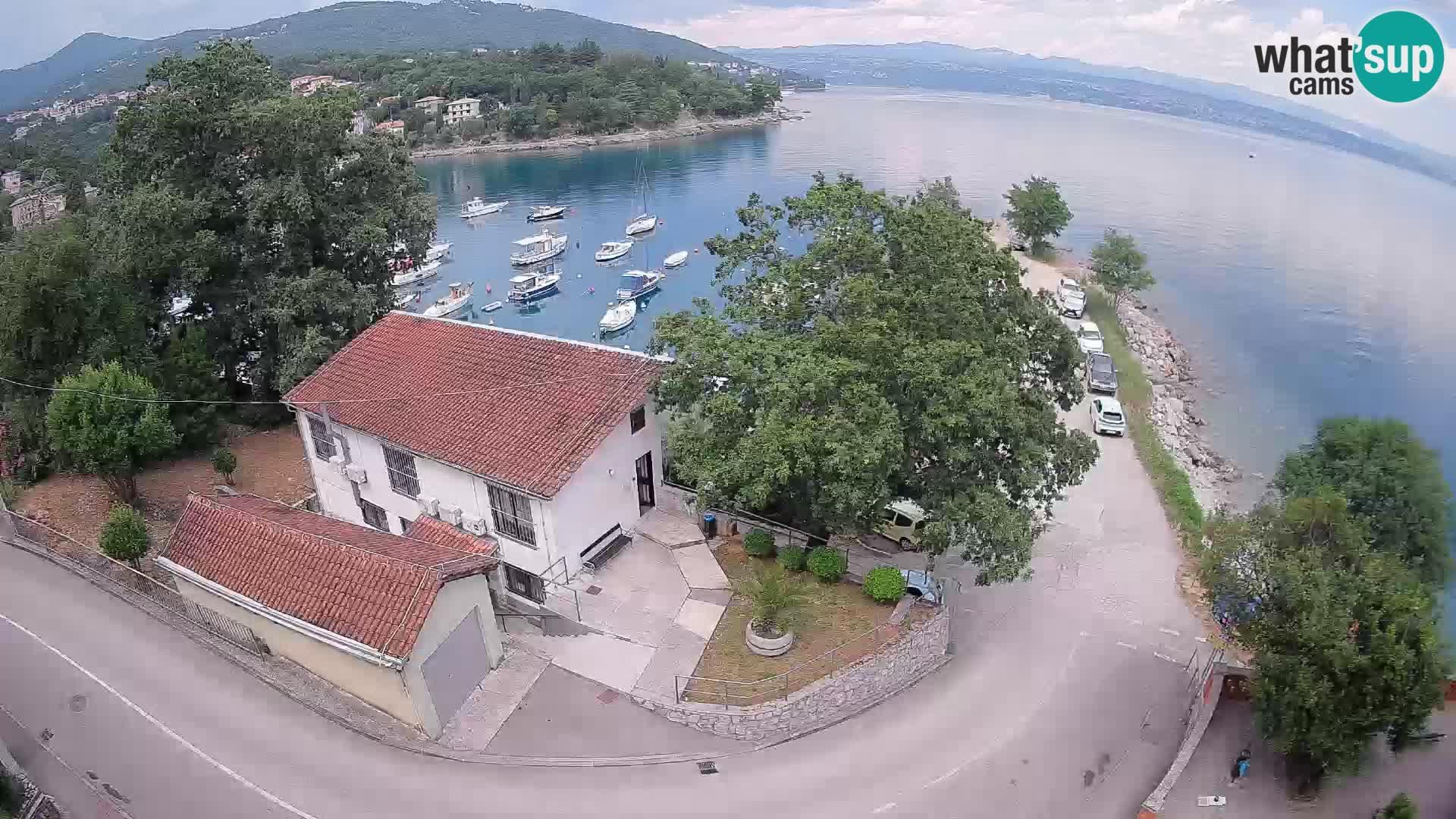 Webcam puerto de Ika – Vista en directo y luces de Opatija