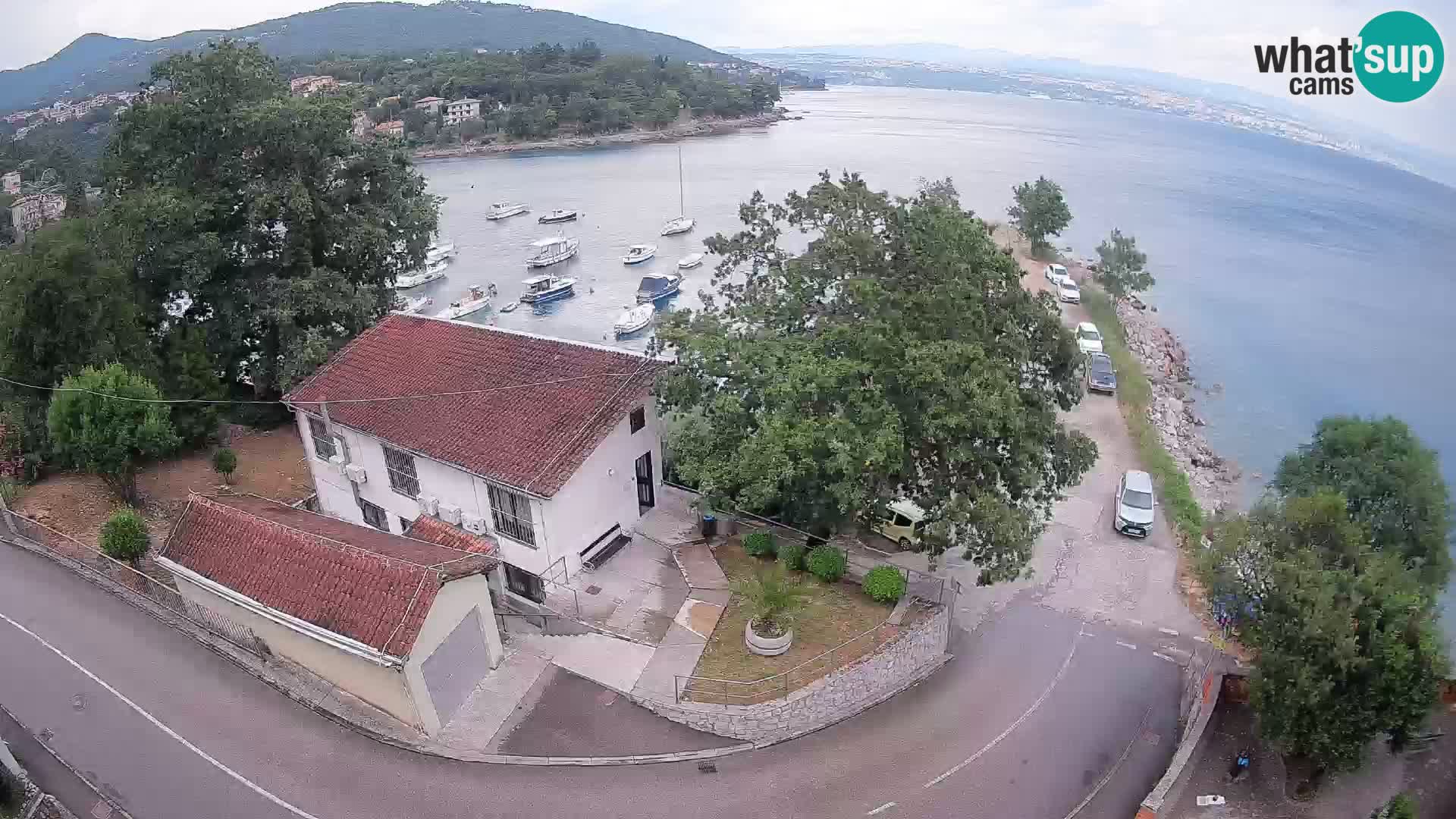 Webcam puerto de Ika – Vista en directo y luces de Opatija
