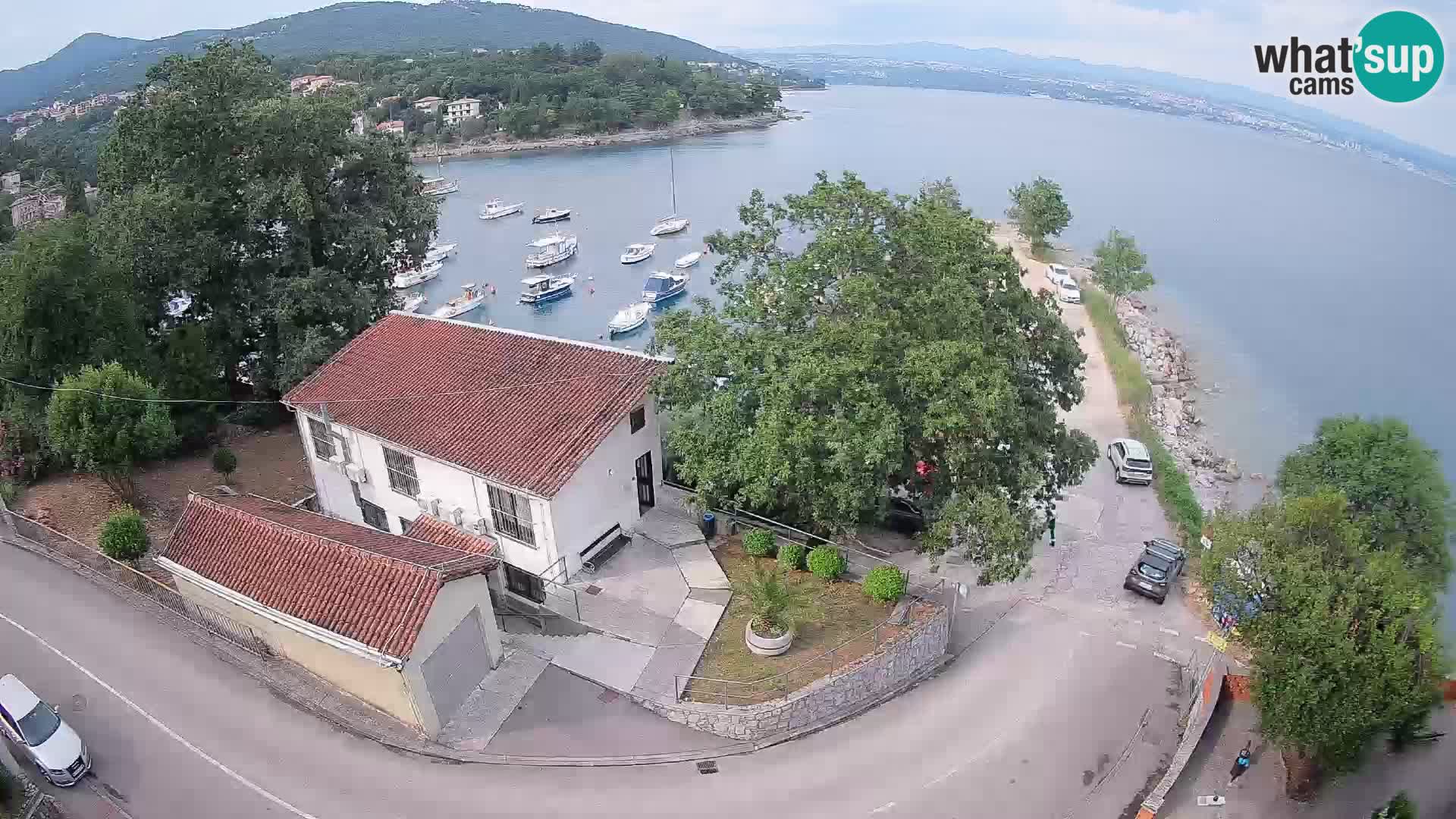 Webcam puerto de Ika – Vista en directo y luces de Opatija