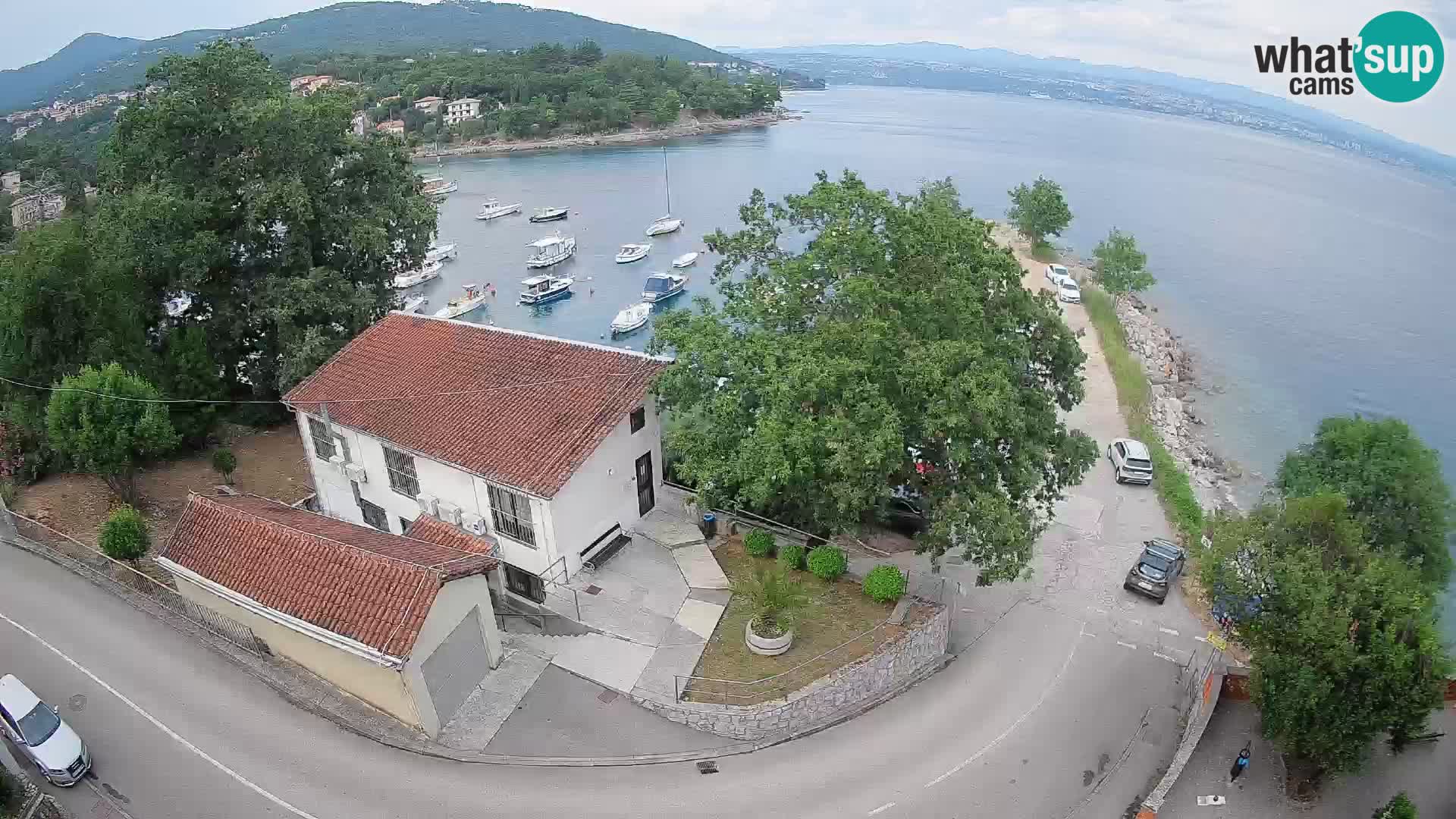 Webcam porto Ika – Vista LIVE sul porto e le luci di Opatija