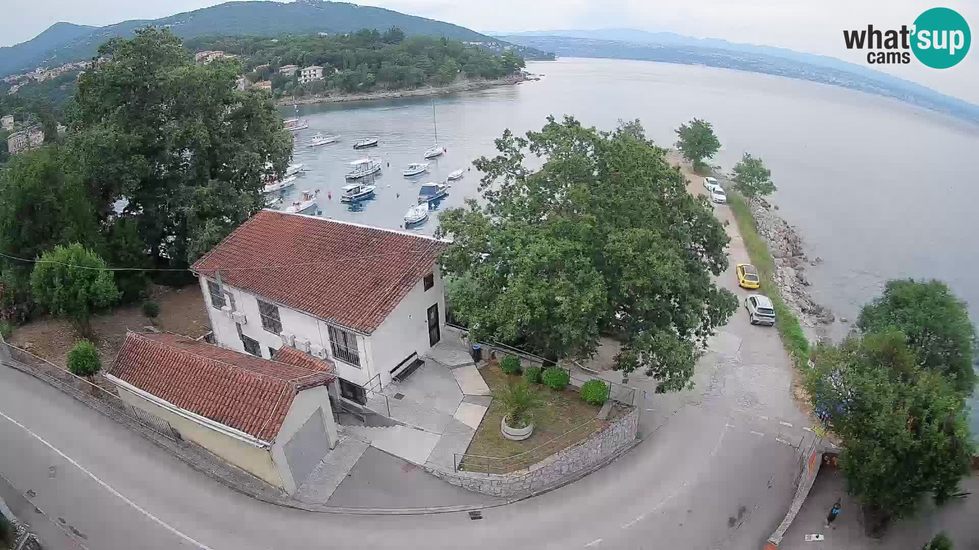 Webcam puerto de Ika – Vista en directo y luces de Opatija