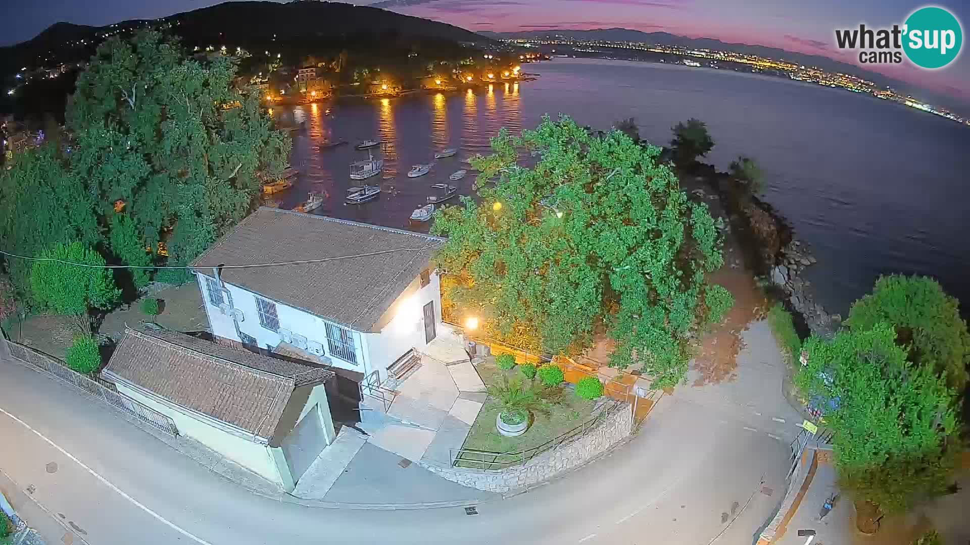 Webcam port d’Ika – Vue en direct et lumières d’Opatija