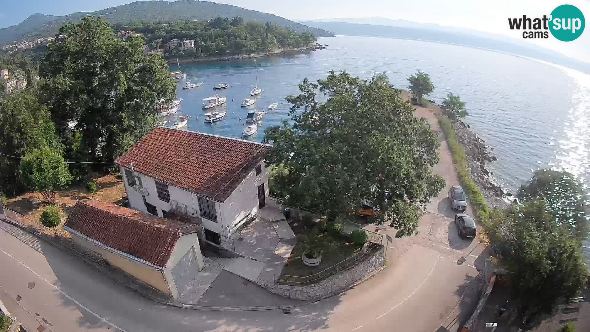 Webcam porto Ika – Vista LIVE sul porto e le luci di Opatija