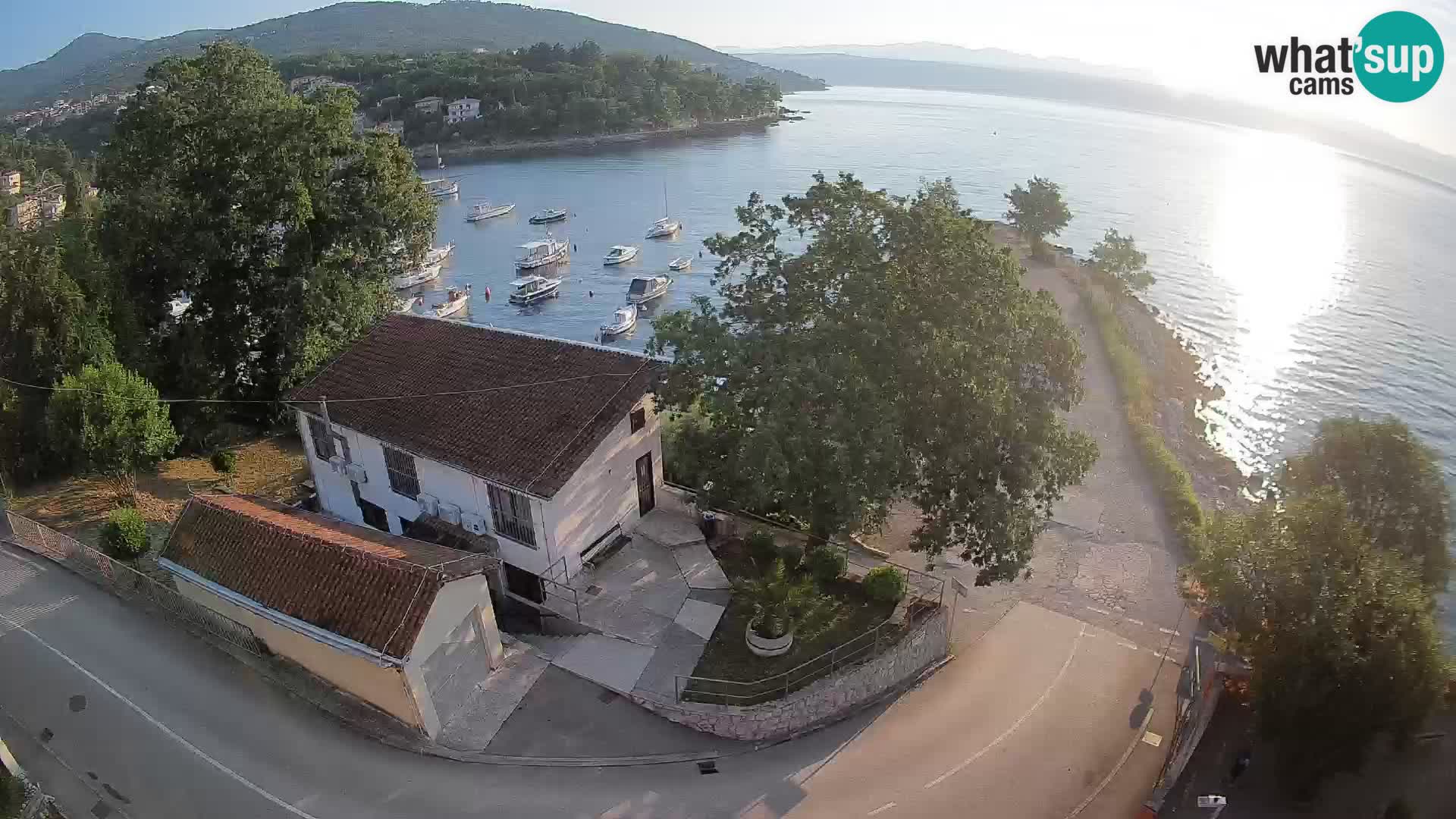 Webcam puerto de Ika – Vista en directo y luces de Opatija