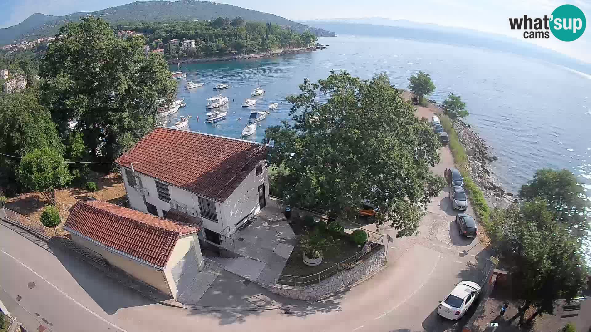 Webcam port d’Ika – Vue en direct et lumières d’Opatija