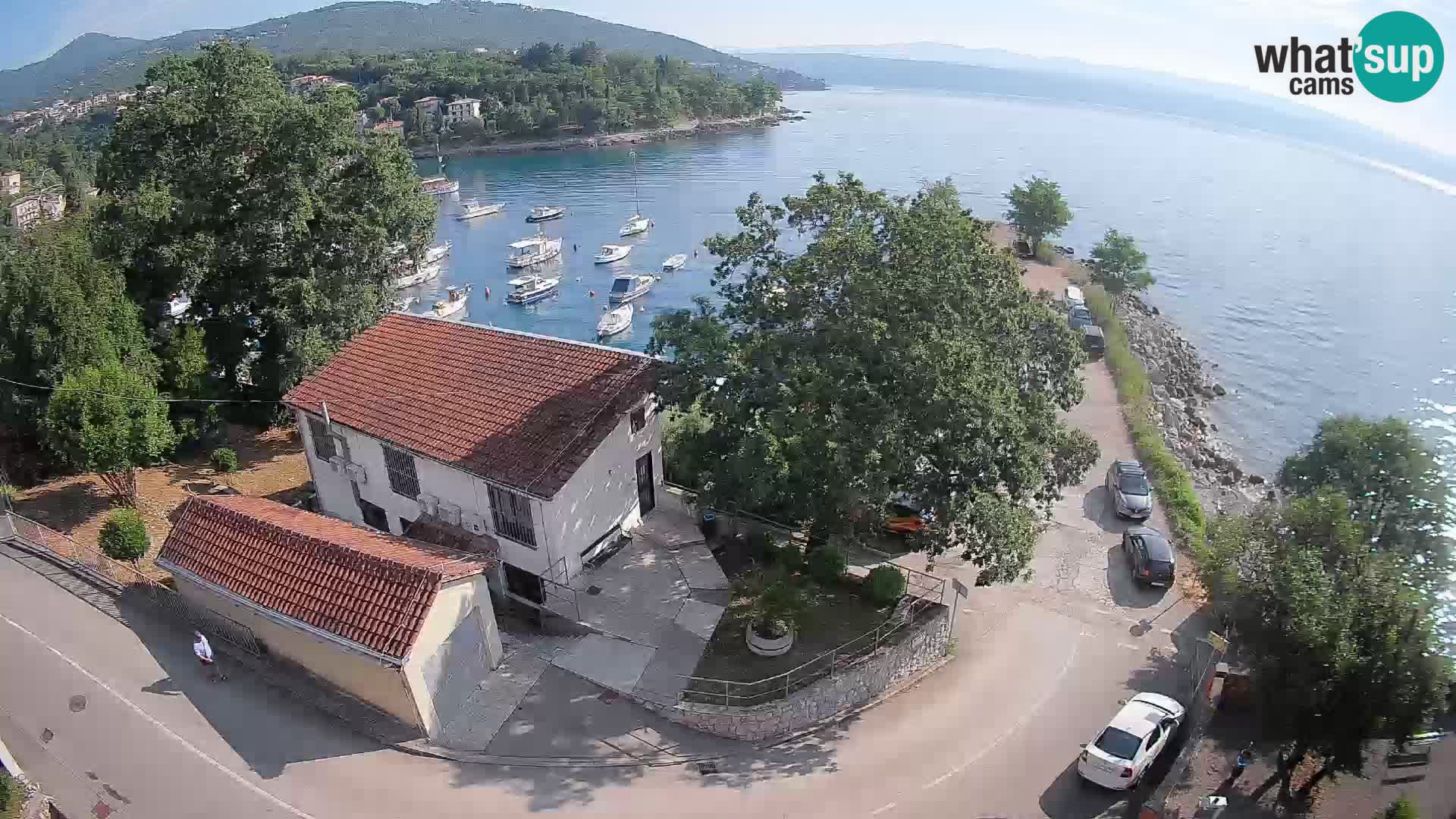 Ika Harbor Webcam – LIVE View of the Harbor and Opatija Lights