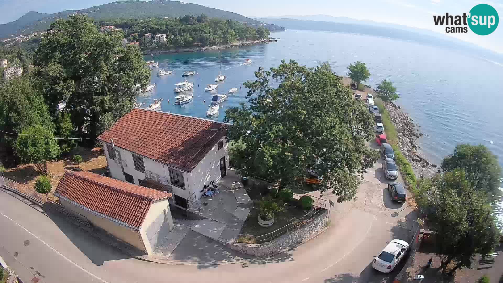 Webcam port d’Ika – Vue en direct et lumières d’Opatija
