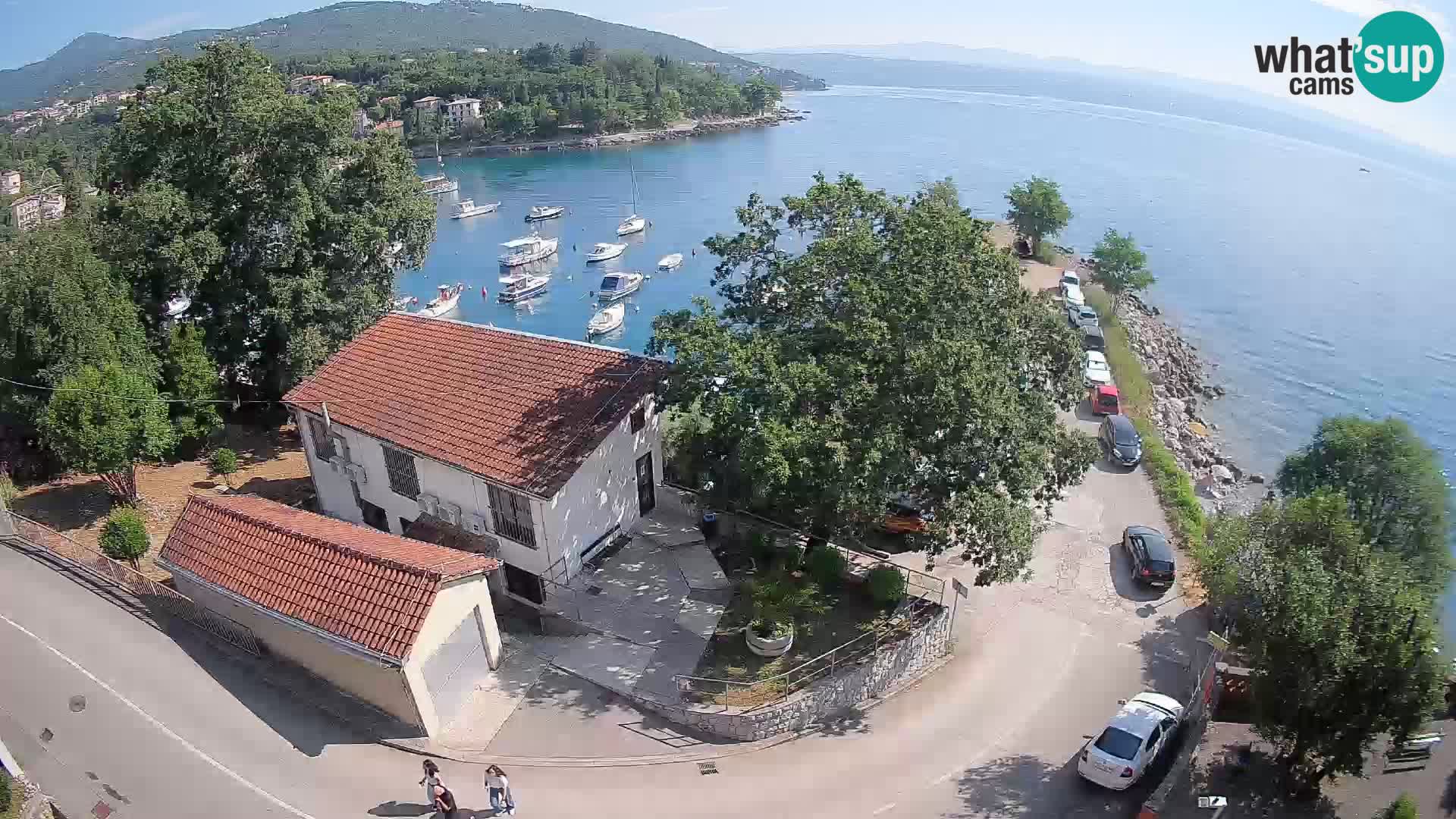Webcam puerto de Ika – Vista en directo y luces de Opatija