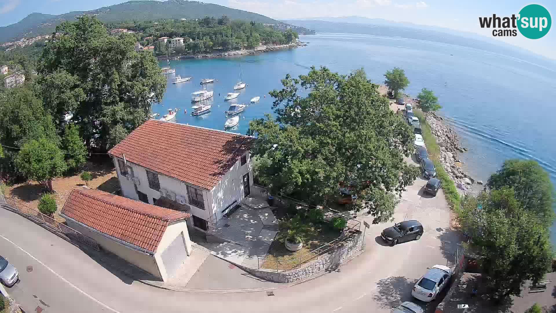 Webcam porto Ika – Vista LIVE sul porto e le luci di Opatija