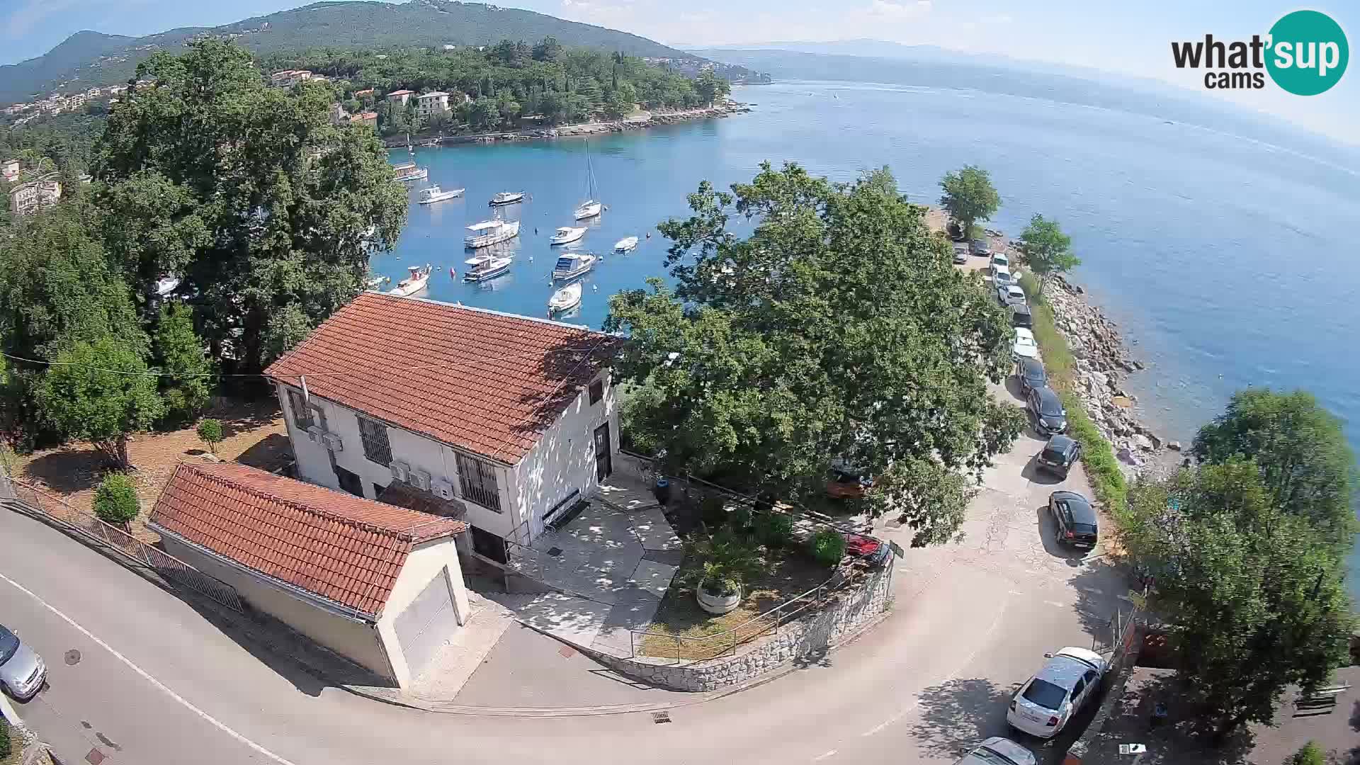 Ika Harbor Webcam – LIVE View of the Harbor and Opatija Lights