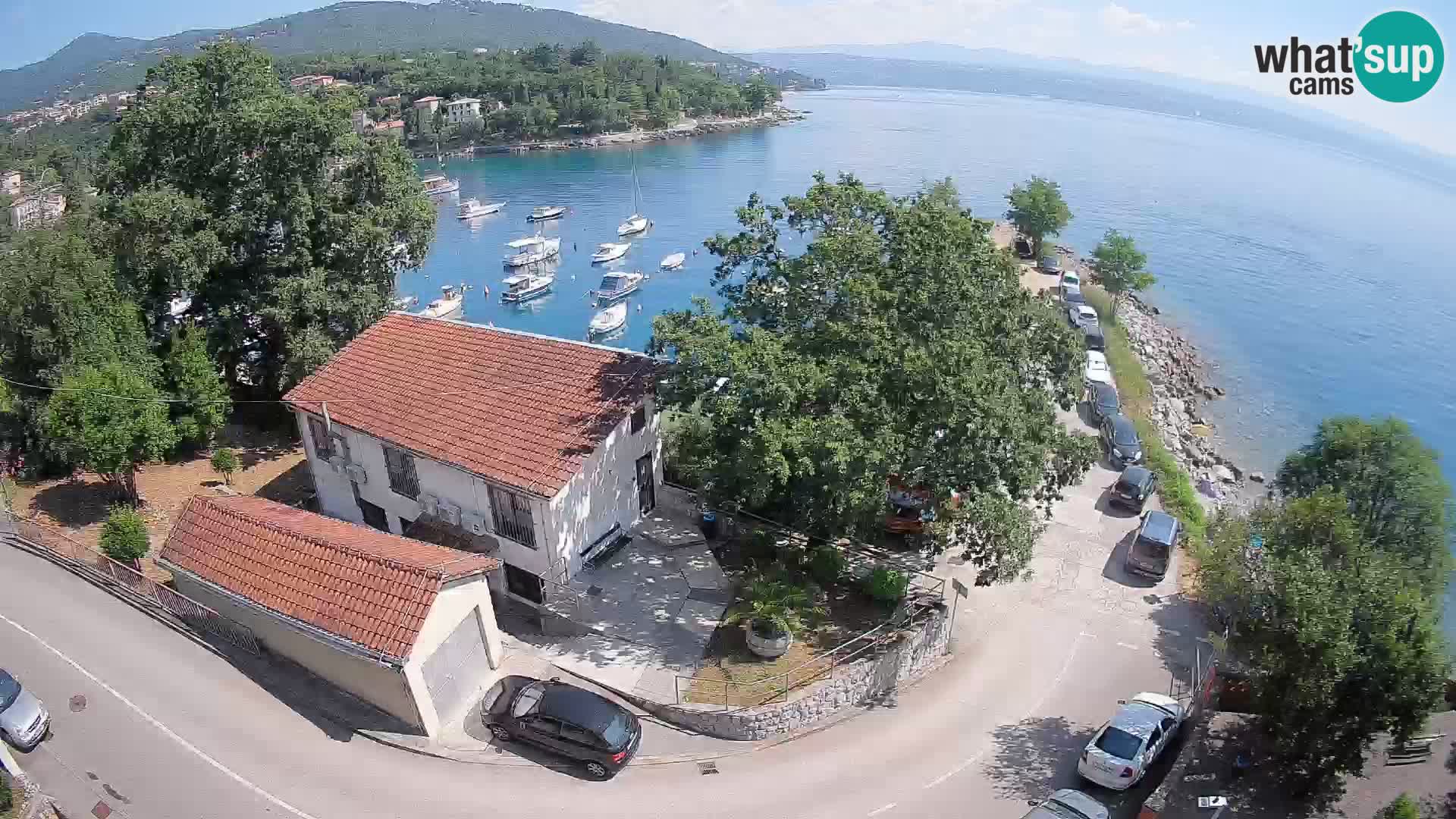 Ika Harbor Webcam – LIVE View of the Harbor and Opatija Lights