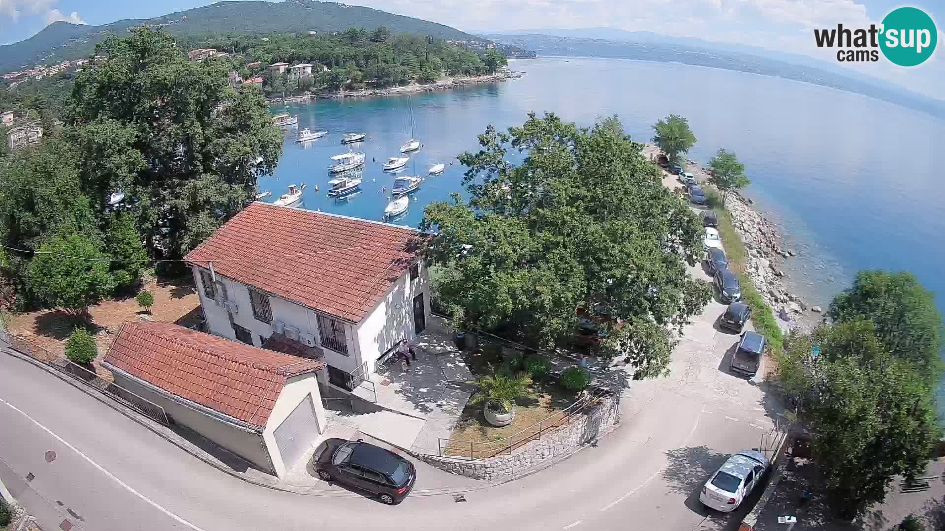 Webcam porto Ika – Vista LIVE sul porto e le luci di Opatija