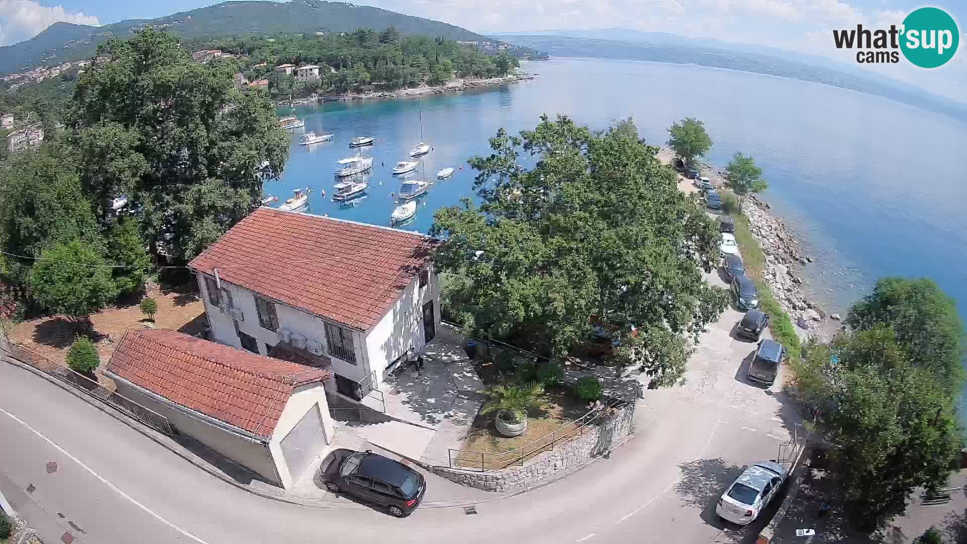 Ika Harbor Webcam – LIVE View of the Harbor and Opatija Lights