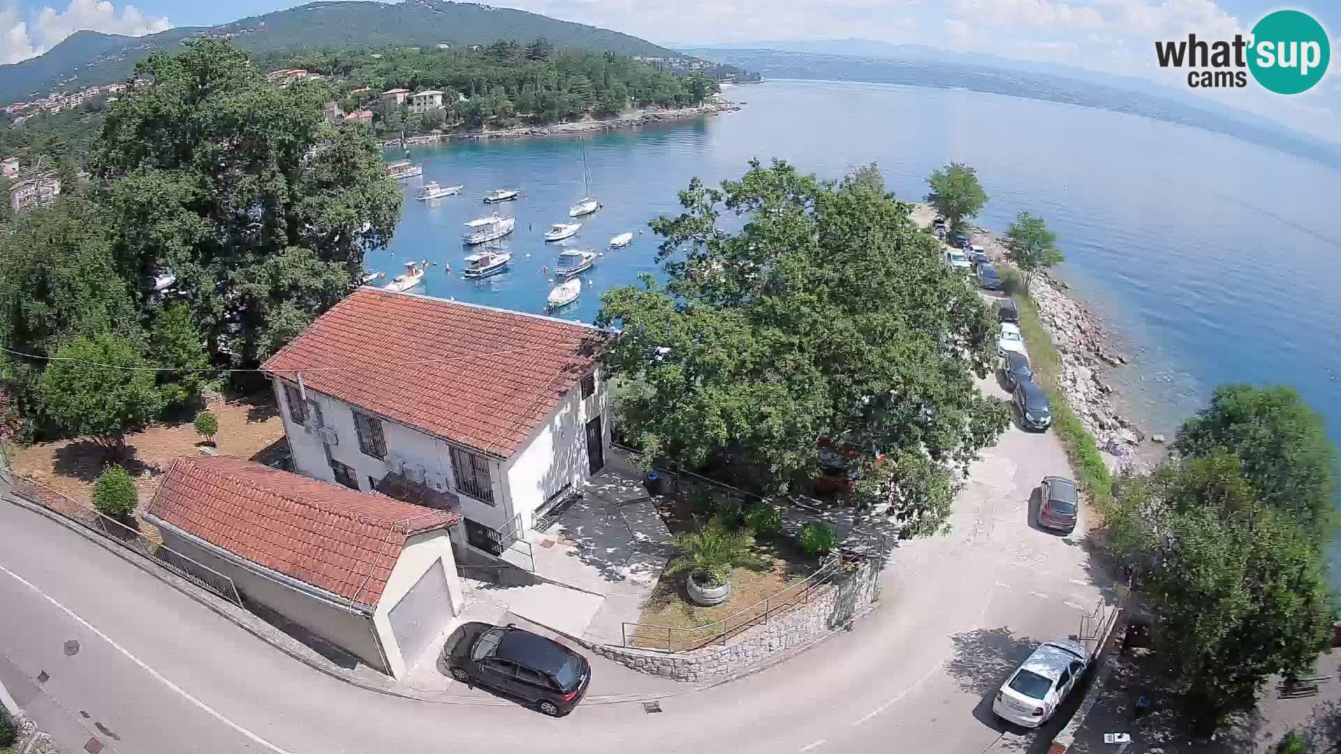 Webcam puerto de Ika – Vista en directo y luces de Opatija