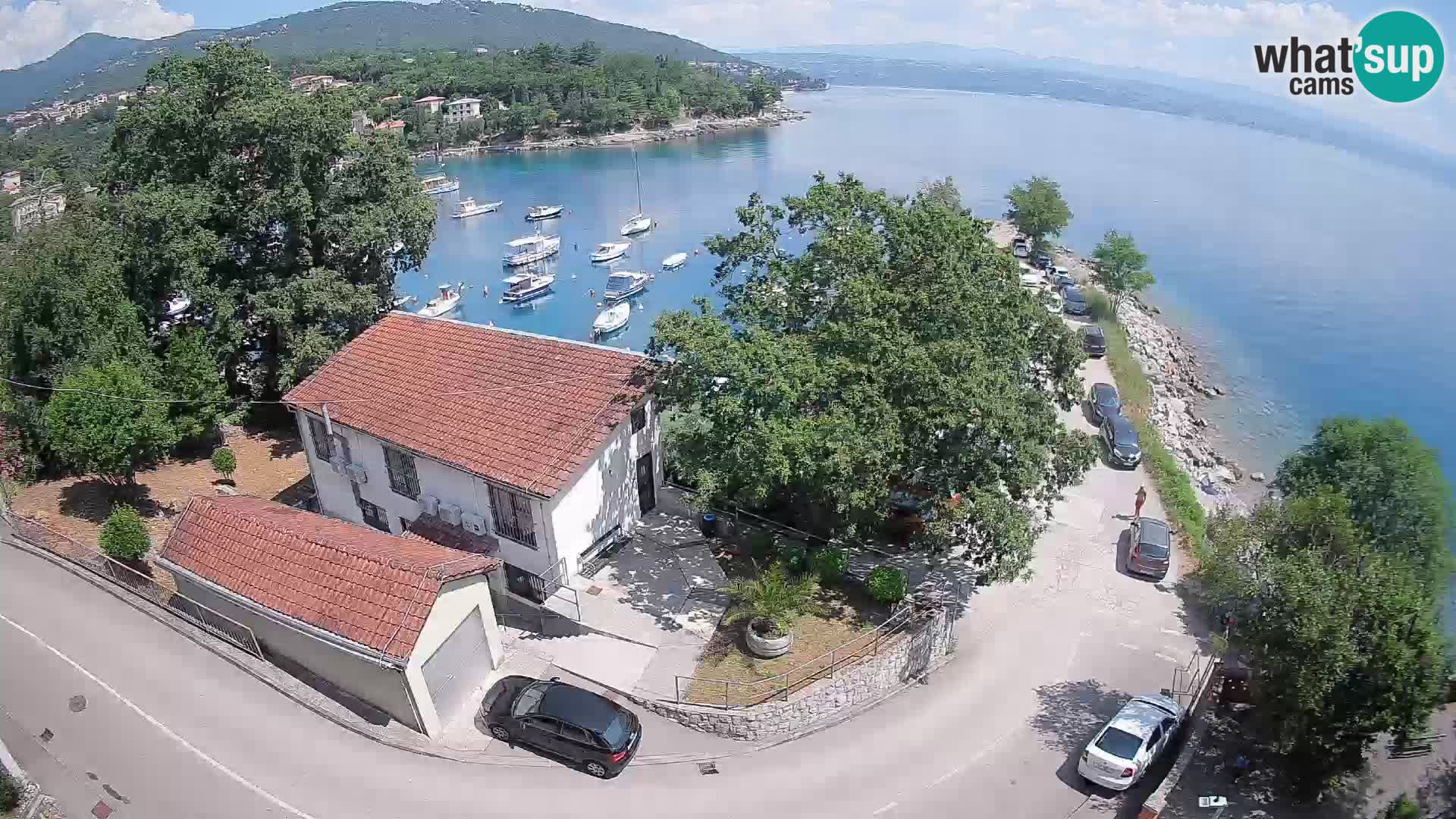 Webcam puerto de Ika – Vista en directo y luces de Opatija