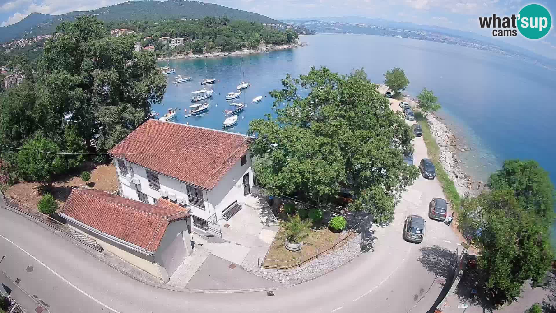 Webcam porto Ika – Vista LIVE sul porto e le luci di Opatija