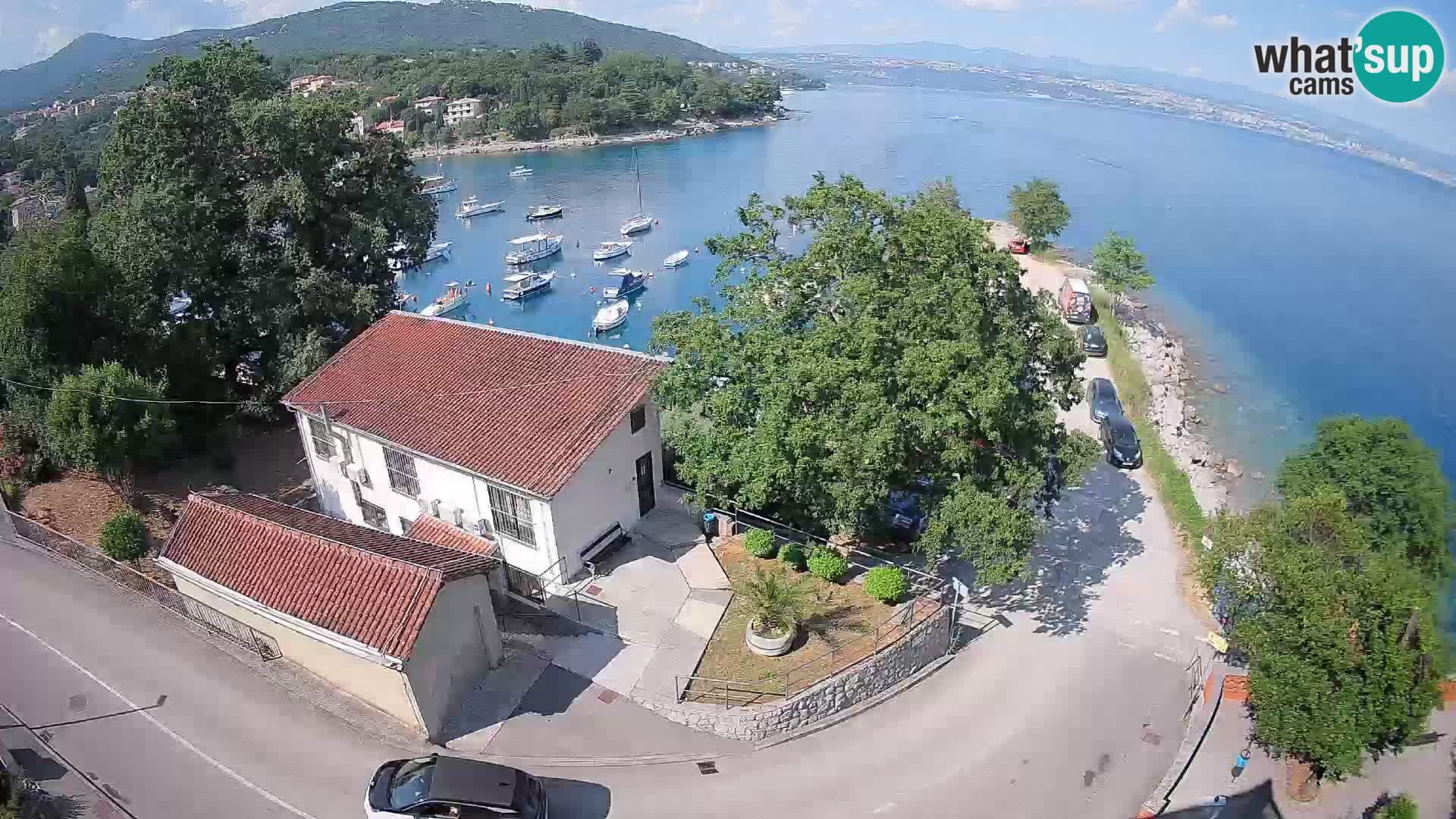 Webcam puerto de Ika – Vista en directo y luces de Opatija