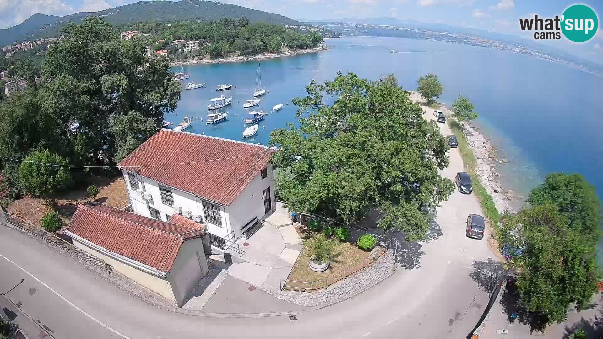 Webcam porto Ika – Vista LIVE sul porto e le luci di Opatija
