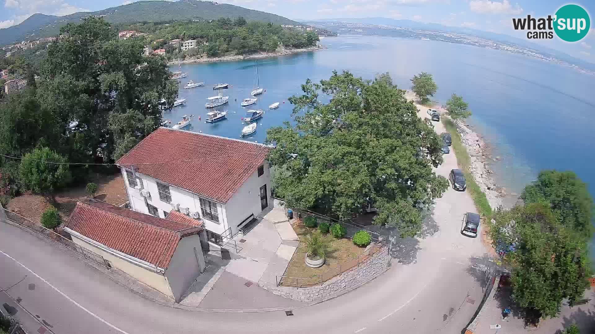 Webcam puerto de Ika – Vista en directo y luces de Opatija