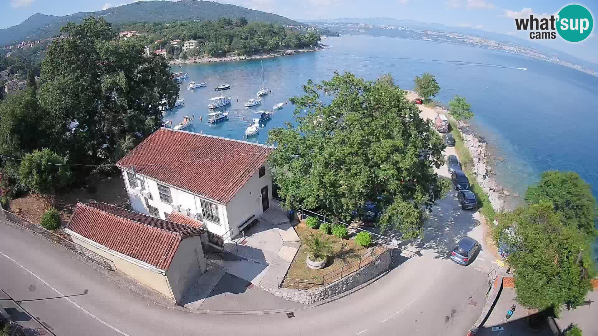 Webcam puerto de Ika – Vista en directo y luces de Opatija