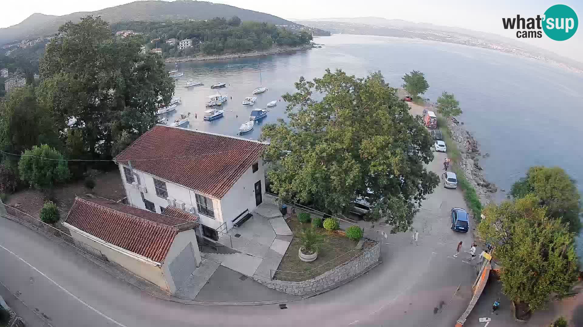 Webcam puerto de Ika – Vista en directo y luces de Opatija