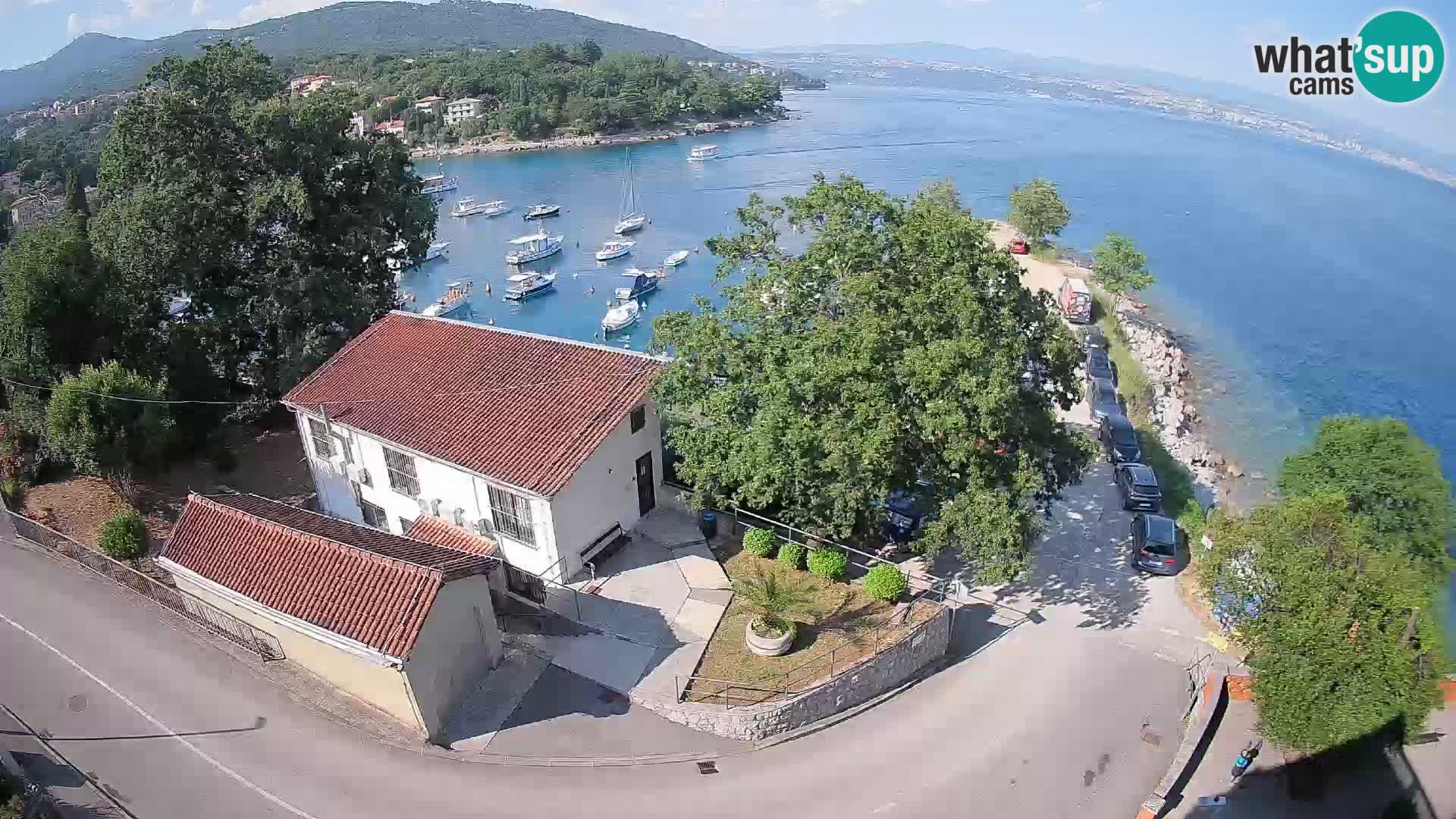 Webcam puerto de Ika – Vista en directo y luces de Opatija