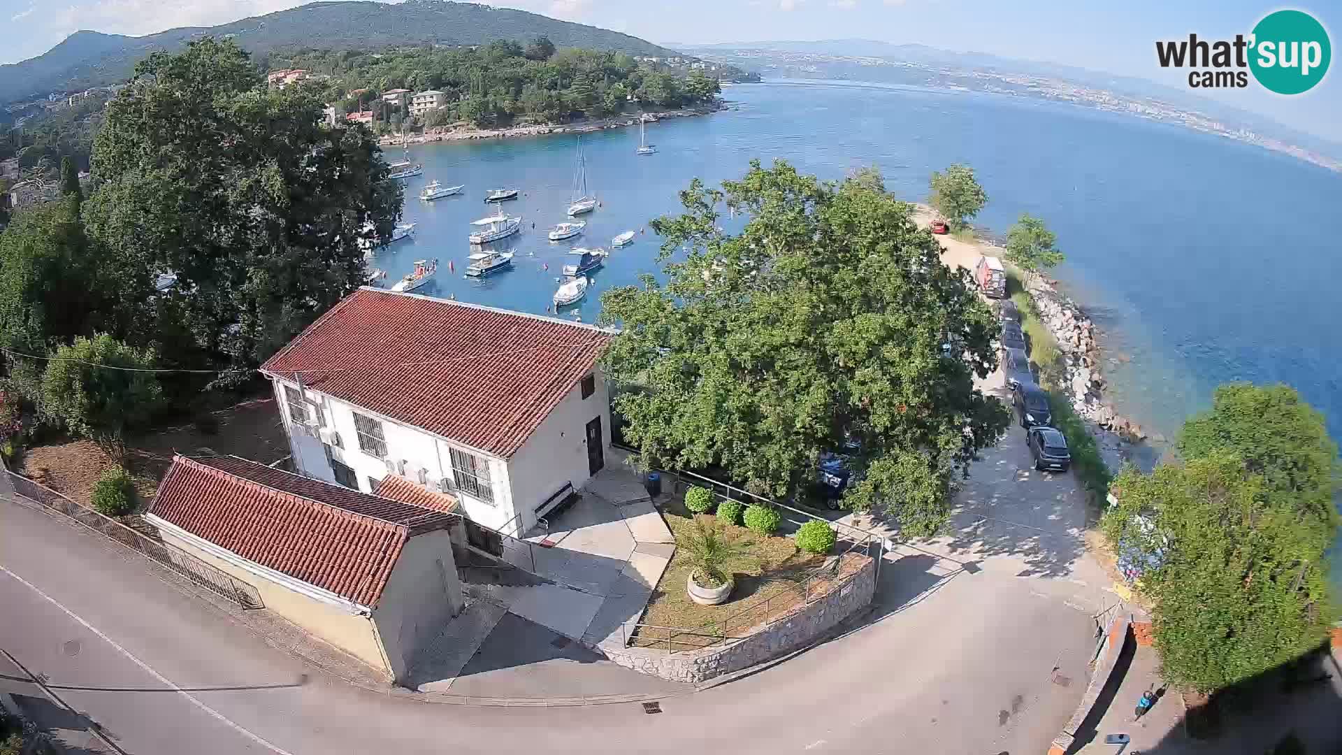 Webcam porto Ika – Vista LIVE sul porto e le luci di Opatija