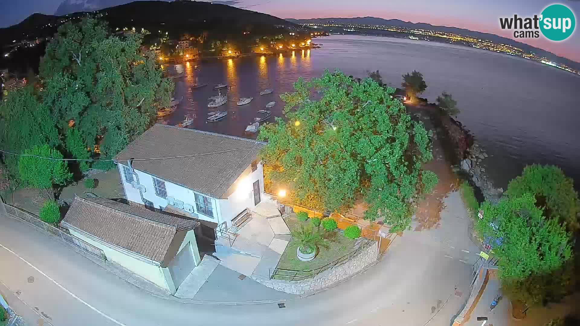 Webcam port d’Ika – Vue en direct et lumières d’Opatija