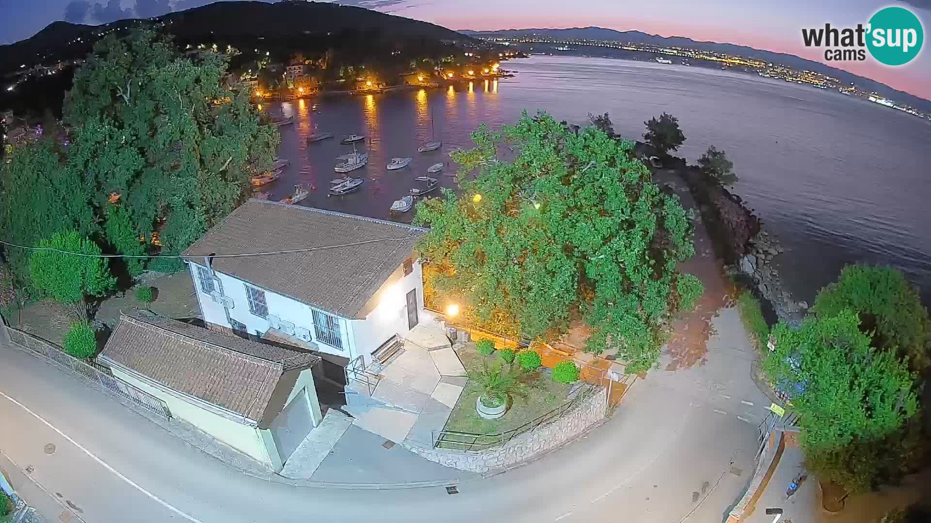 Webcam porto Ika – Vista LIVE sul porto e le luci di Opatija