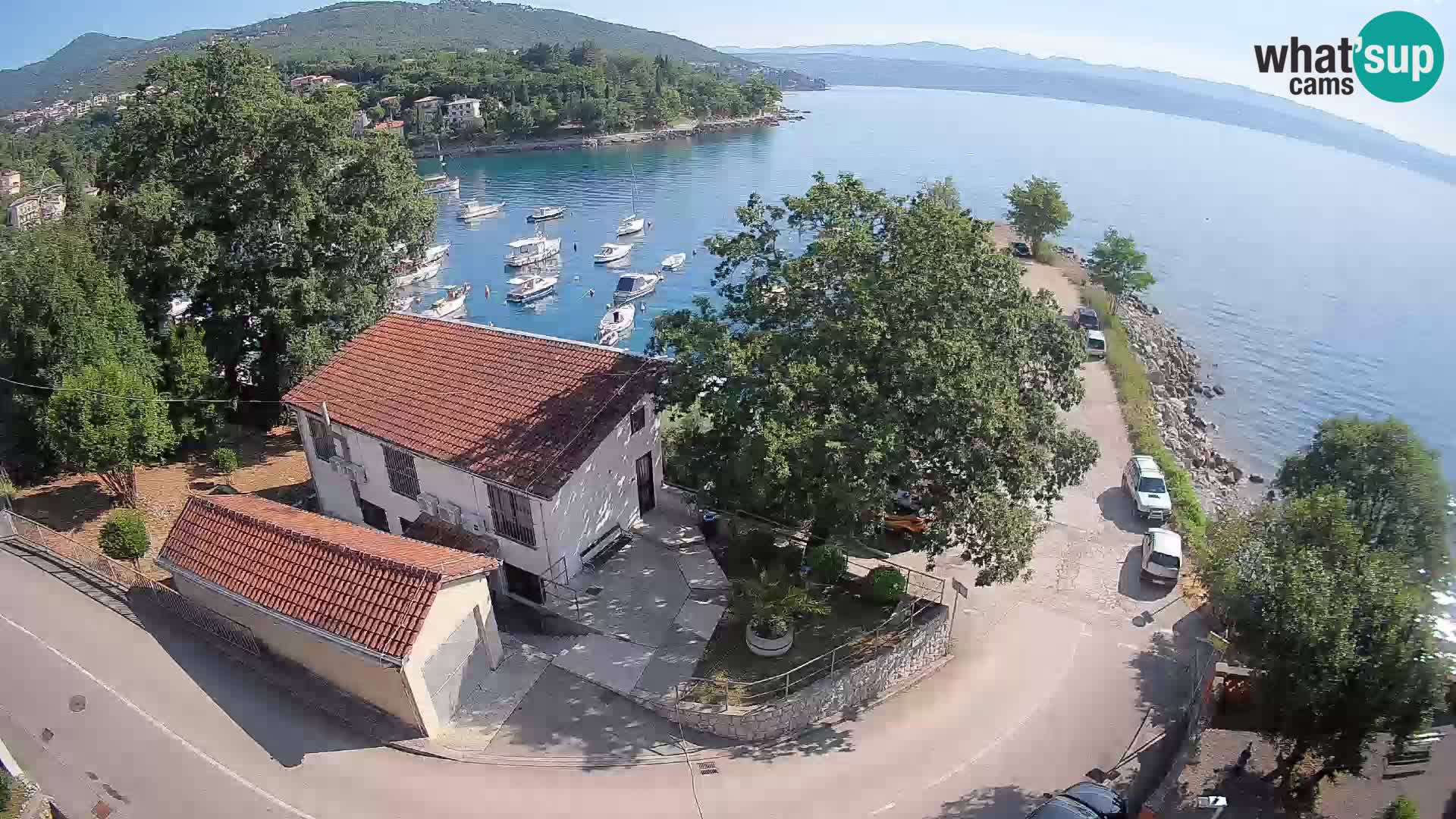 Webcam porto Ika – Vista LIVE sul porto e le luci di Opatija