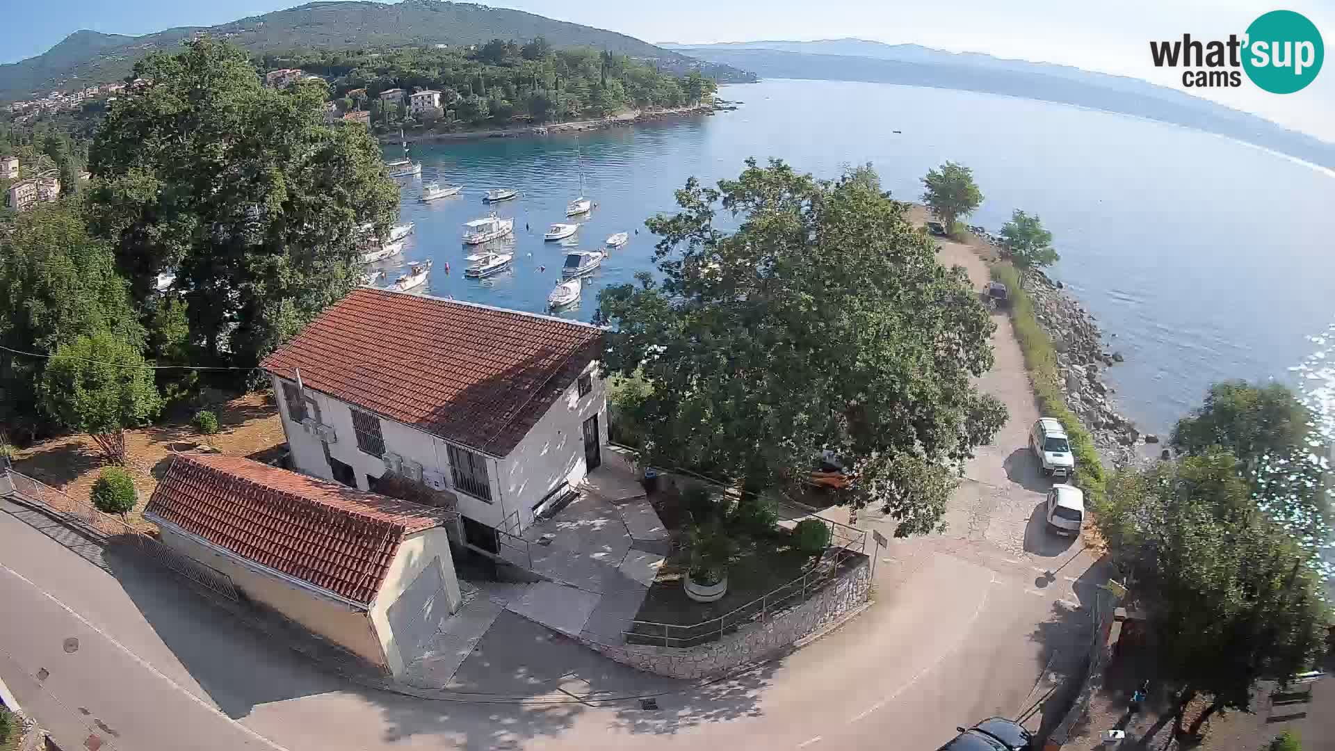 Webcam porto Ika – Vista LIVE sul porto e le luci di Opatija