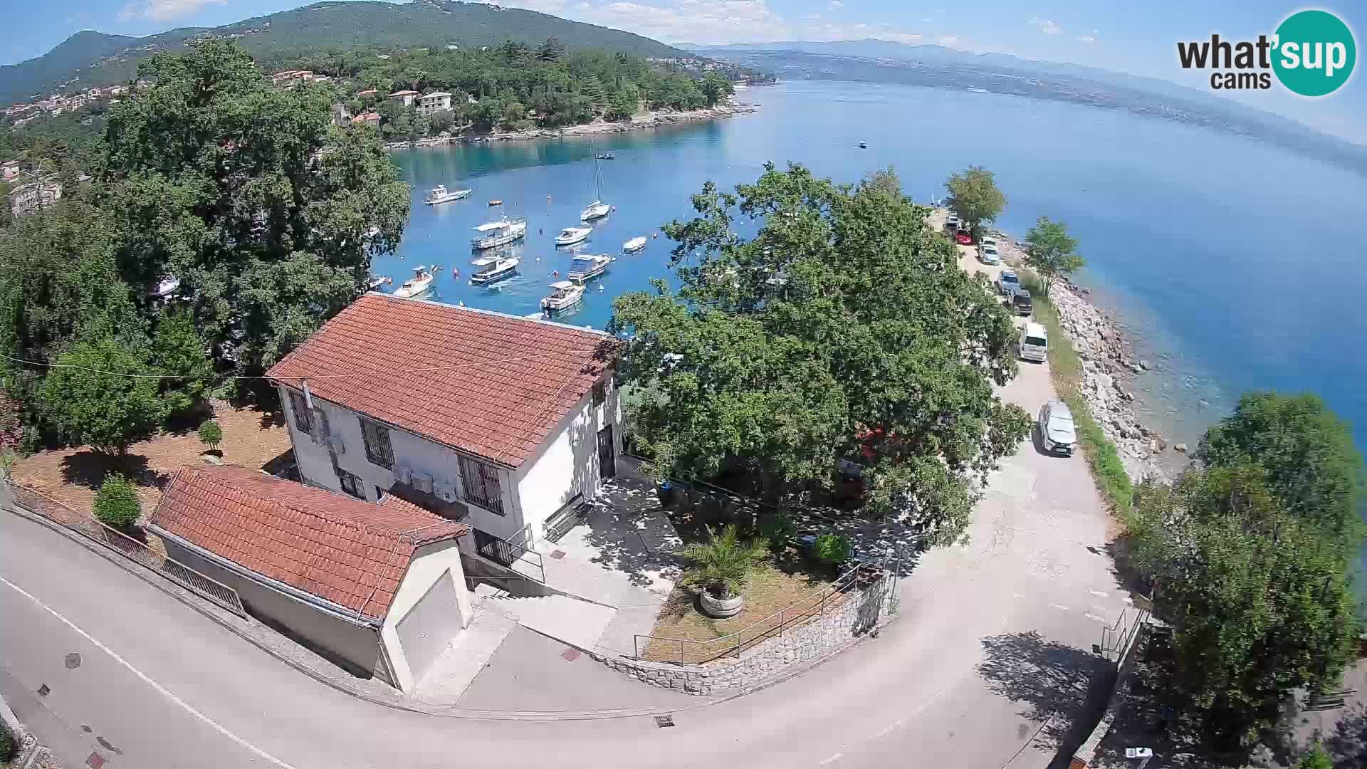 Webcam puerto de Ika – Vista en directo y luces de Opatija