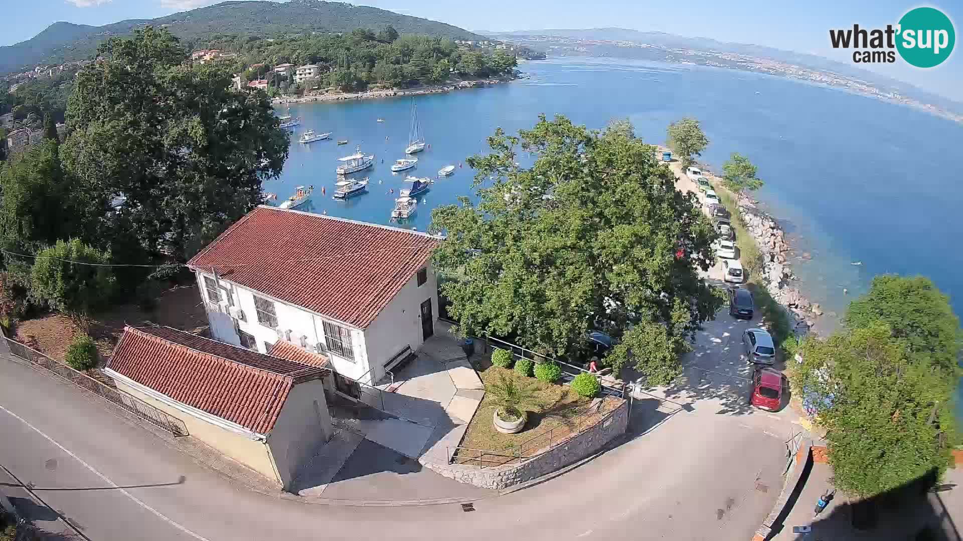 Webcam puerto de Ika – Vista en directo y luces de Opatija
