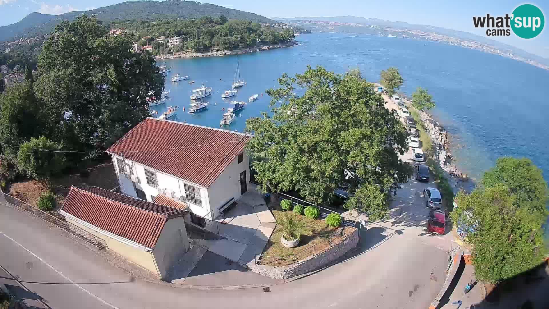 Webcam porto Ika – Vista LIVE sul porto e le luci di Opatija