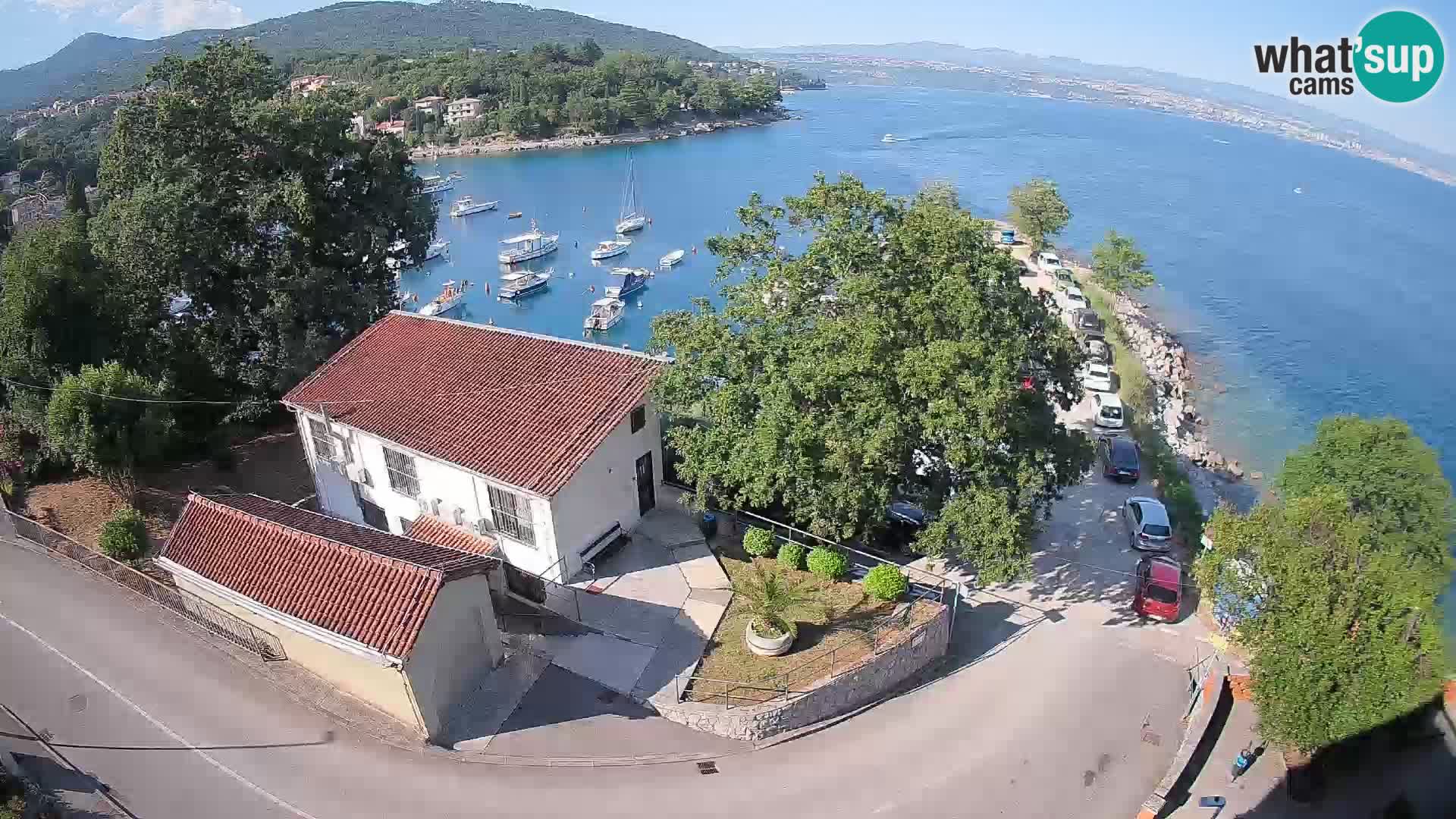Webcam porto Ika – Vista LIVE sul porto e le luci di Opatija