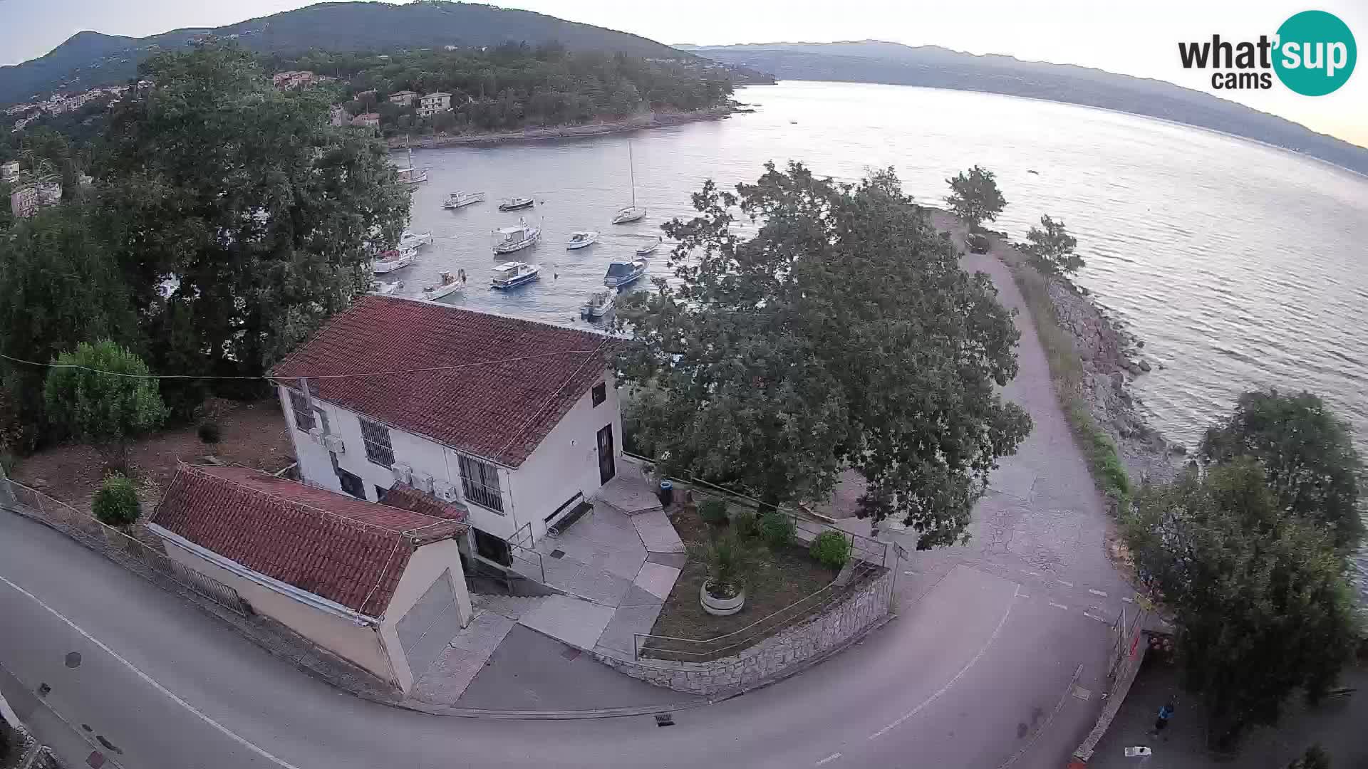 Webcam puerto de Ika – Vista en directo y luces de Opatija
