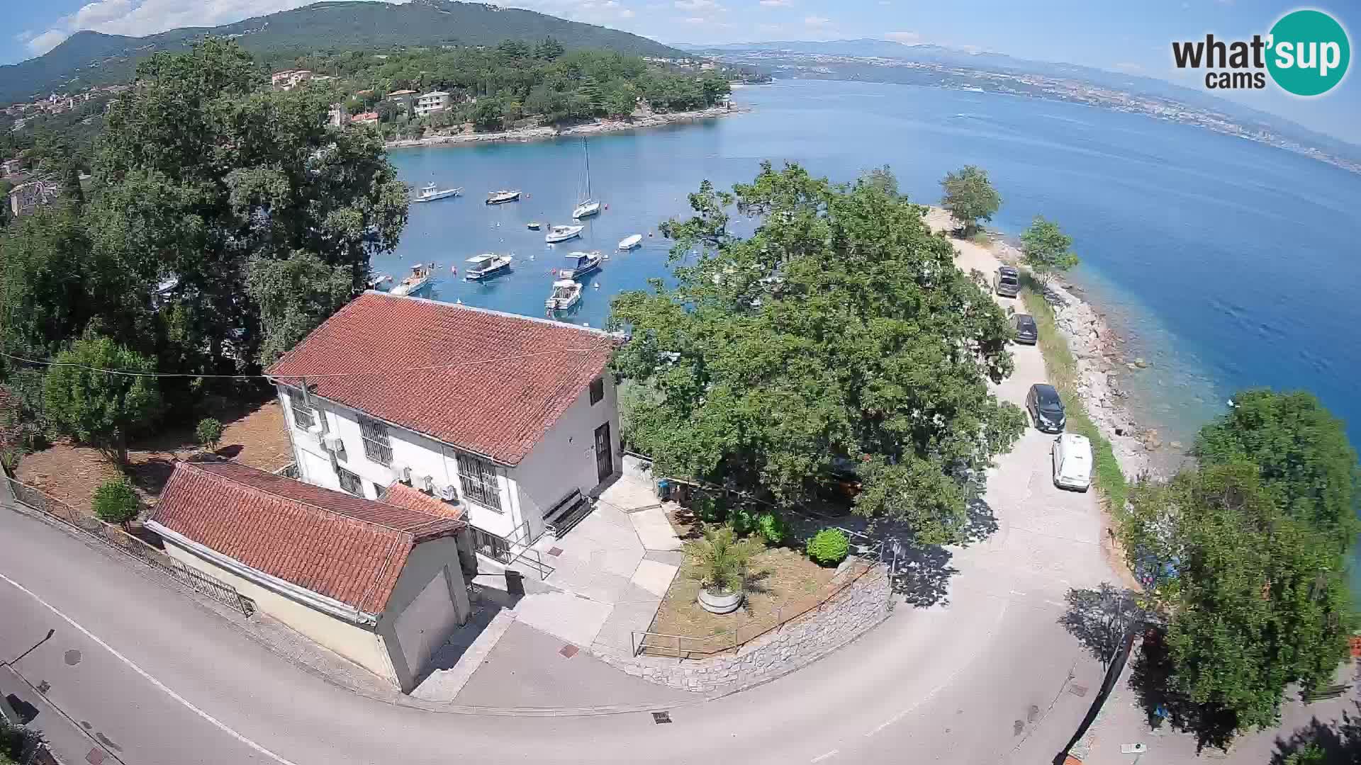 Webcam puerto de Ika – Vista en directo y luces de Opatija