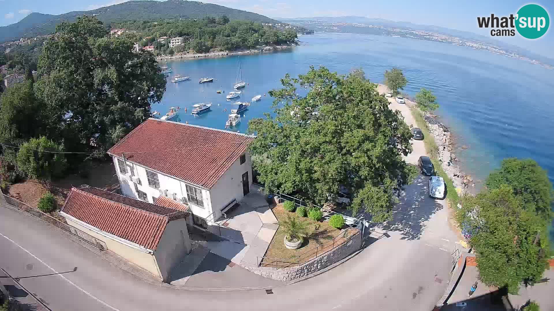 Webcam puerto de Ika – Vista en directo y luces de Opatija