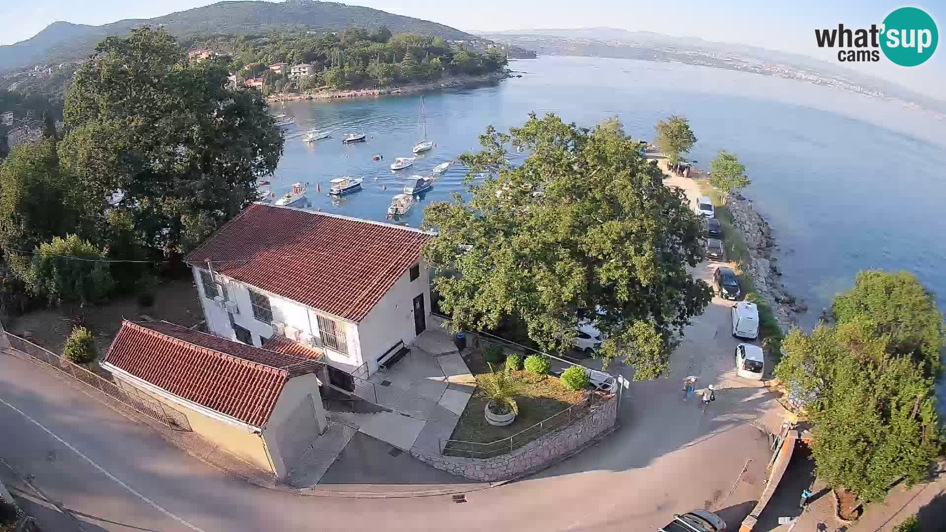 Webcam puerto de Ika – Vista en directo y luces de Opatija