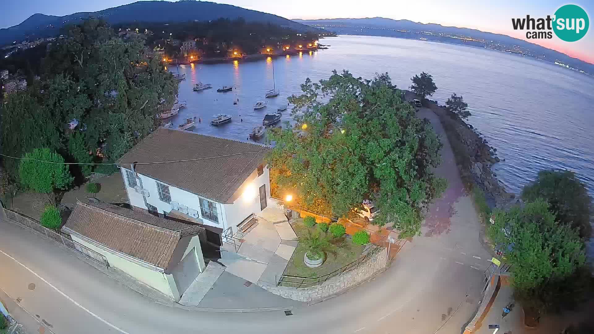 Webcam port d’Ika – Vue en direct et lumières d’Opatija