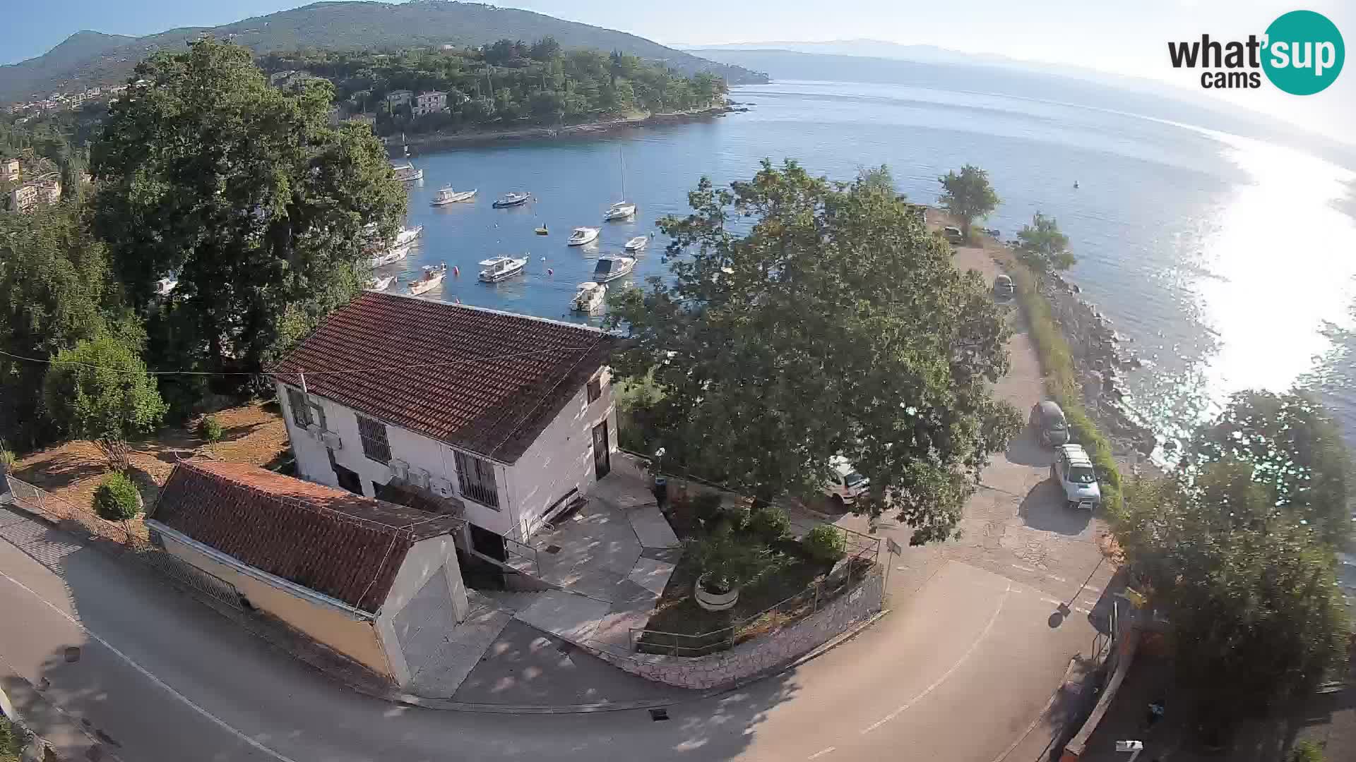 Webcam port d’Ika – Vue en direct et lumières d’Opatija