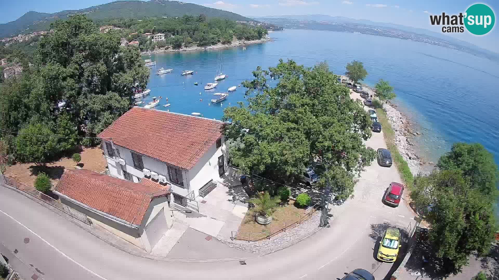 Ika Harbor Webcam – LIVE View of the Harbor and Opatija Lights