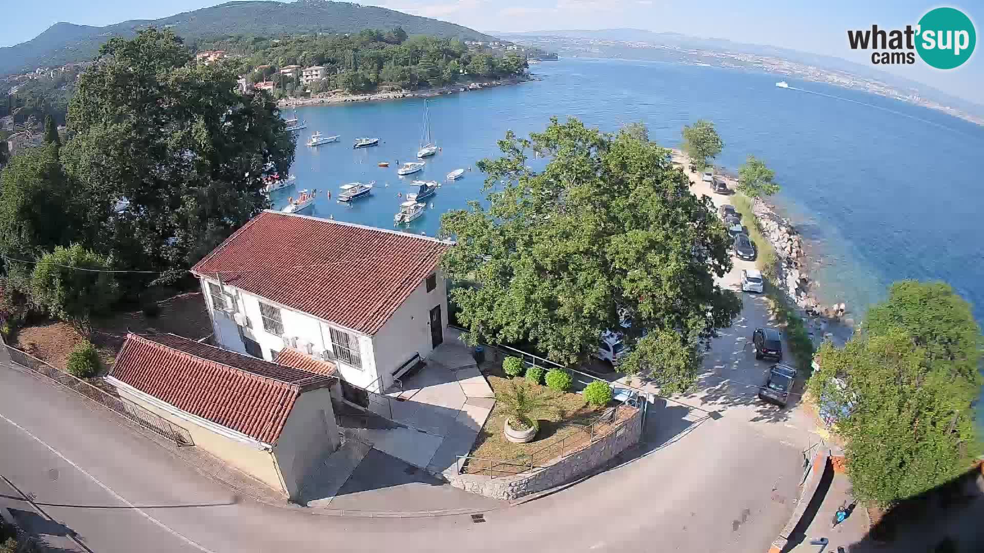 Webcam porto Ika – Vista LIVE sul porto e le luci di Opatija