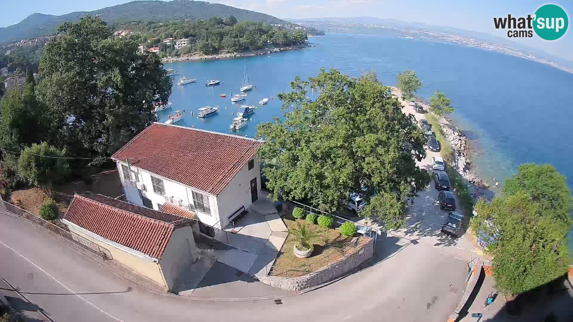 Webcam puerto de Ika – Vista en directo y luces de Opatija